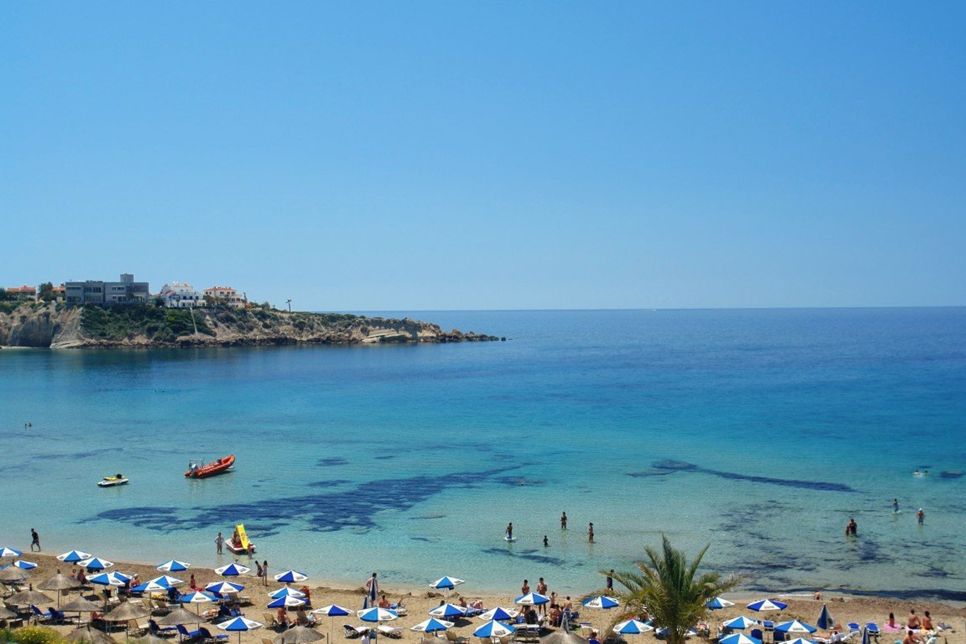 Visit the stunning sea caves of Coral Bay, 6km north of Paphos