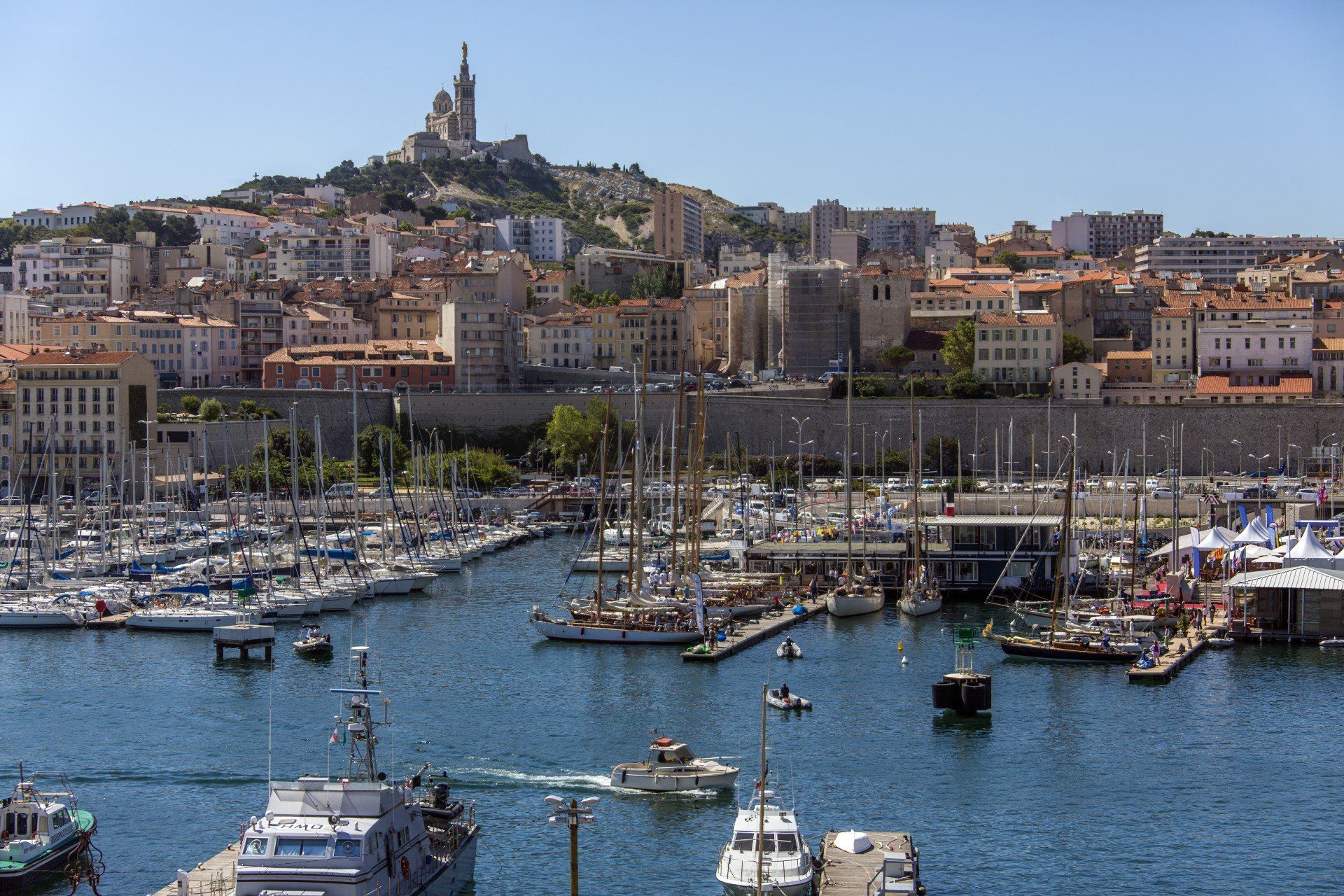 Enjoy a bowl of traditional bouillabaisse at one of the many restaurants at Marseille harbour