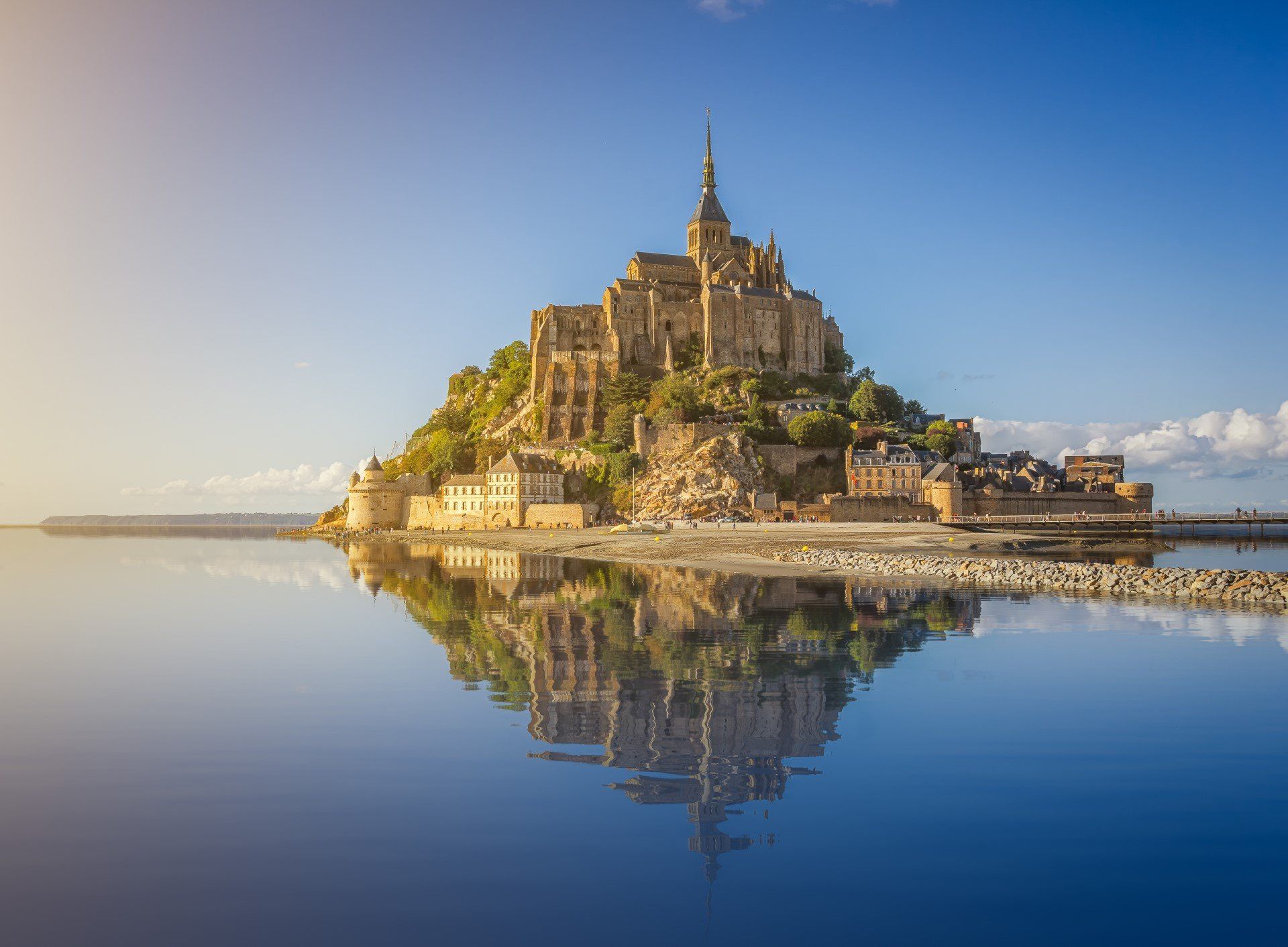  One of France's most important landmarks, Normandy's Mont-Saint-Michel was declared a UNESCO World Heritage Site