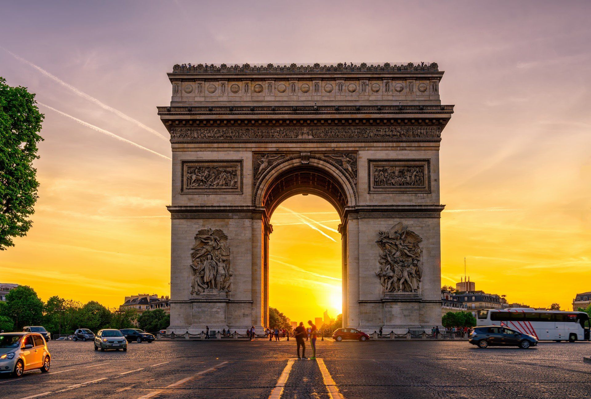 One of the most iconic Parisian monuments, admire the exquisite architecture of the Triumphal Arch of the Star