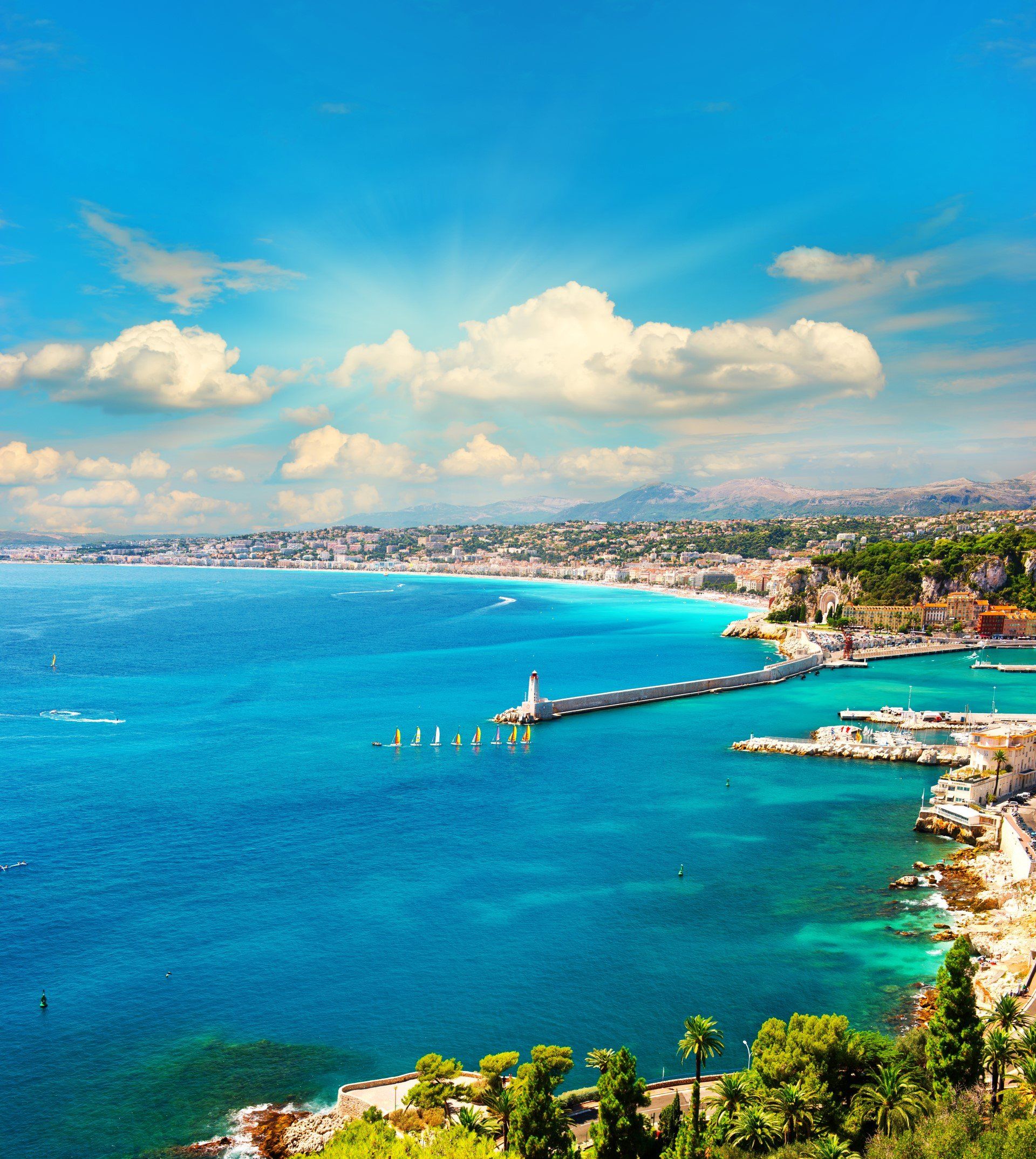 Enjoy a fun-packed holiday by the coast on one of the many beaches along the sun-drenched Cote d'Azur