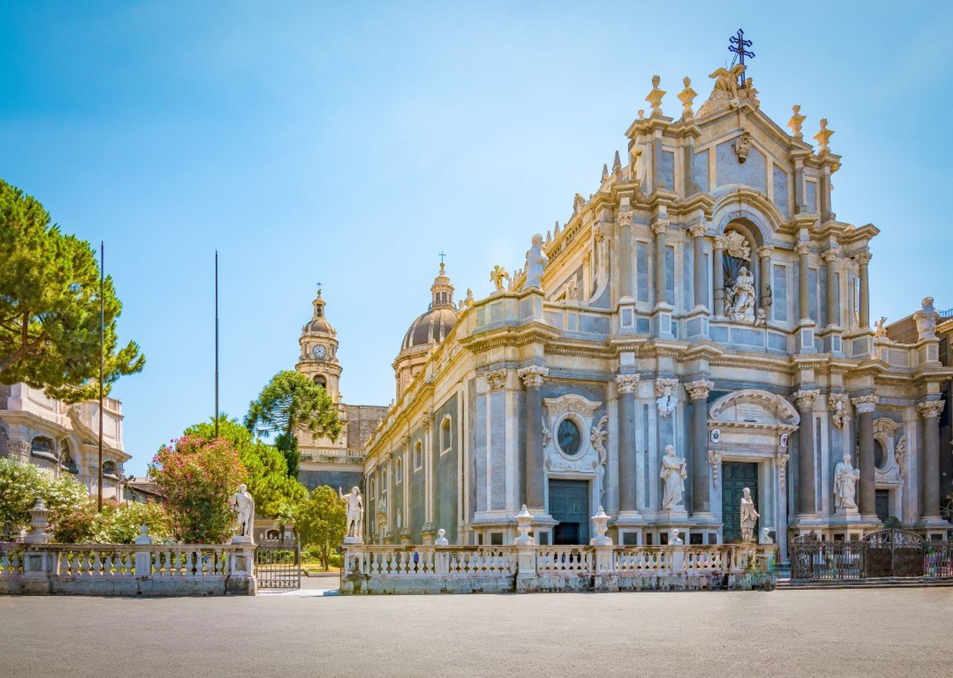 A UNESCO World Heritage Site, Piazza del Duomo in Sicily is a stunning piece of baroque architecture