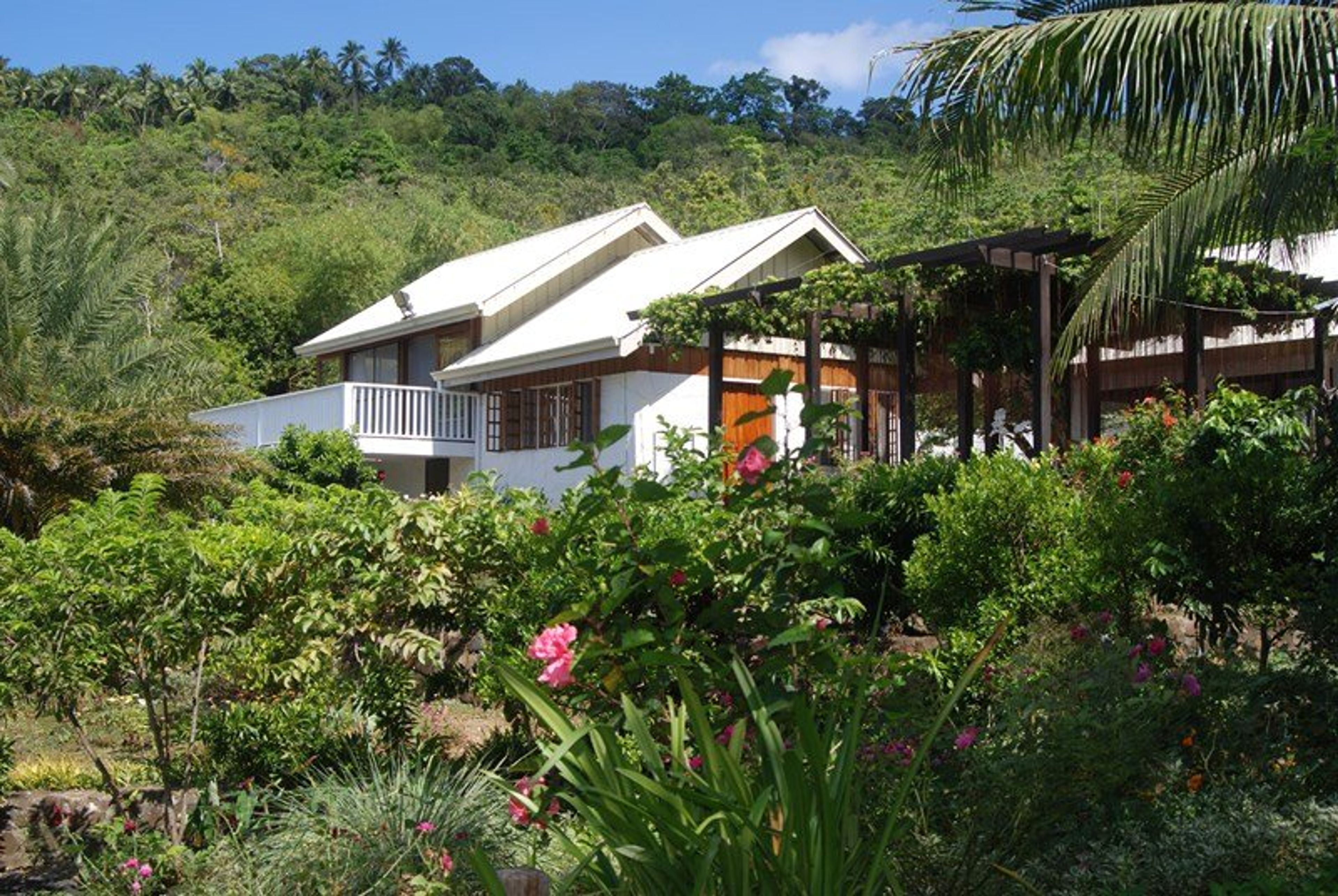 Ylang-Ylang Suite with its own Dining Room, seen from the Garden.