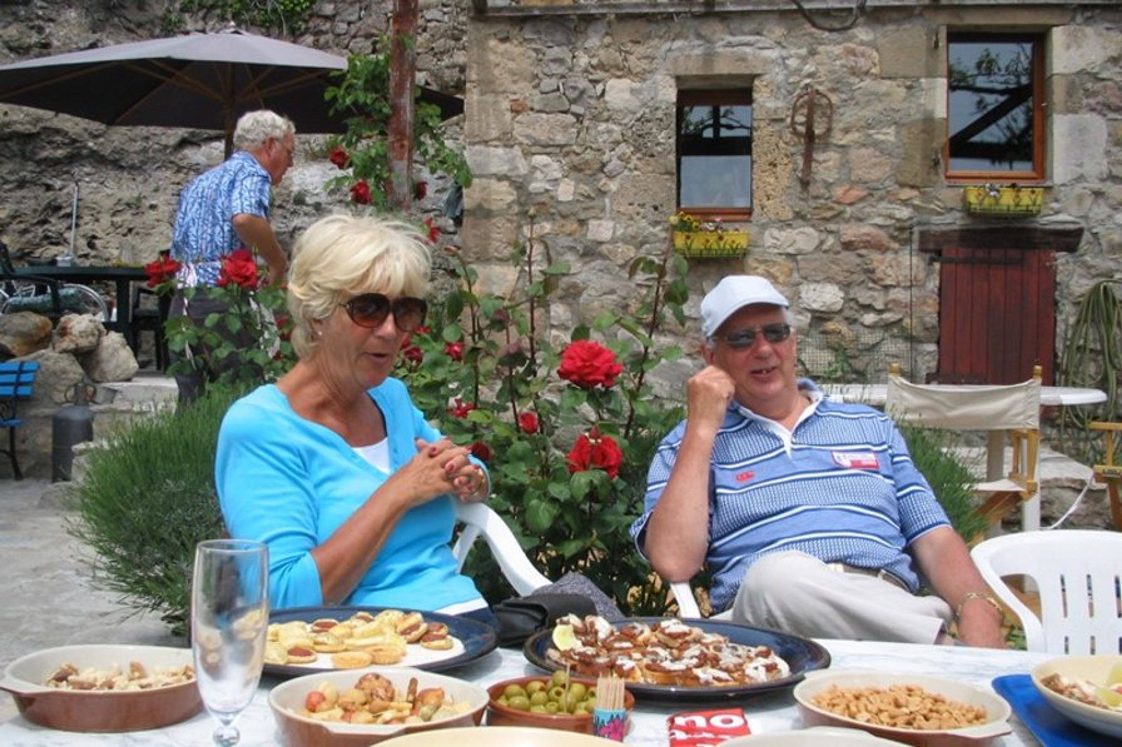 Dining on the terrace