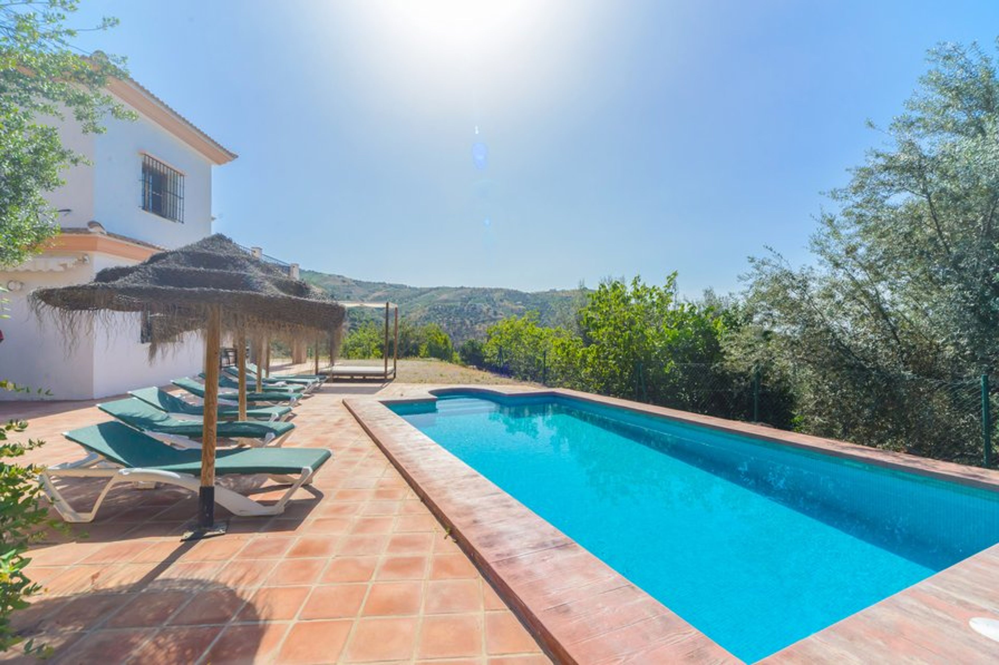 Villa Las Palomeras, private swimming pool and terraces.