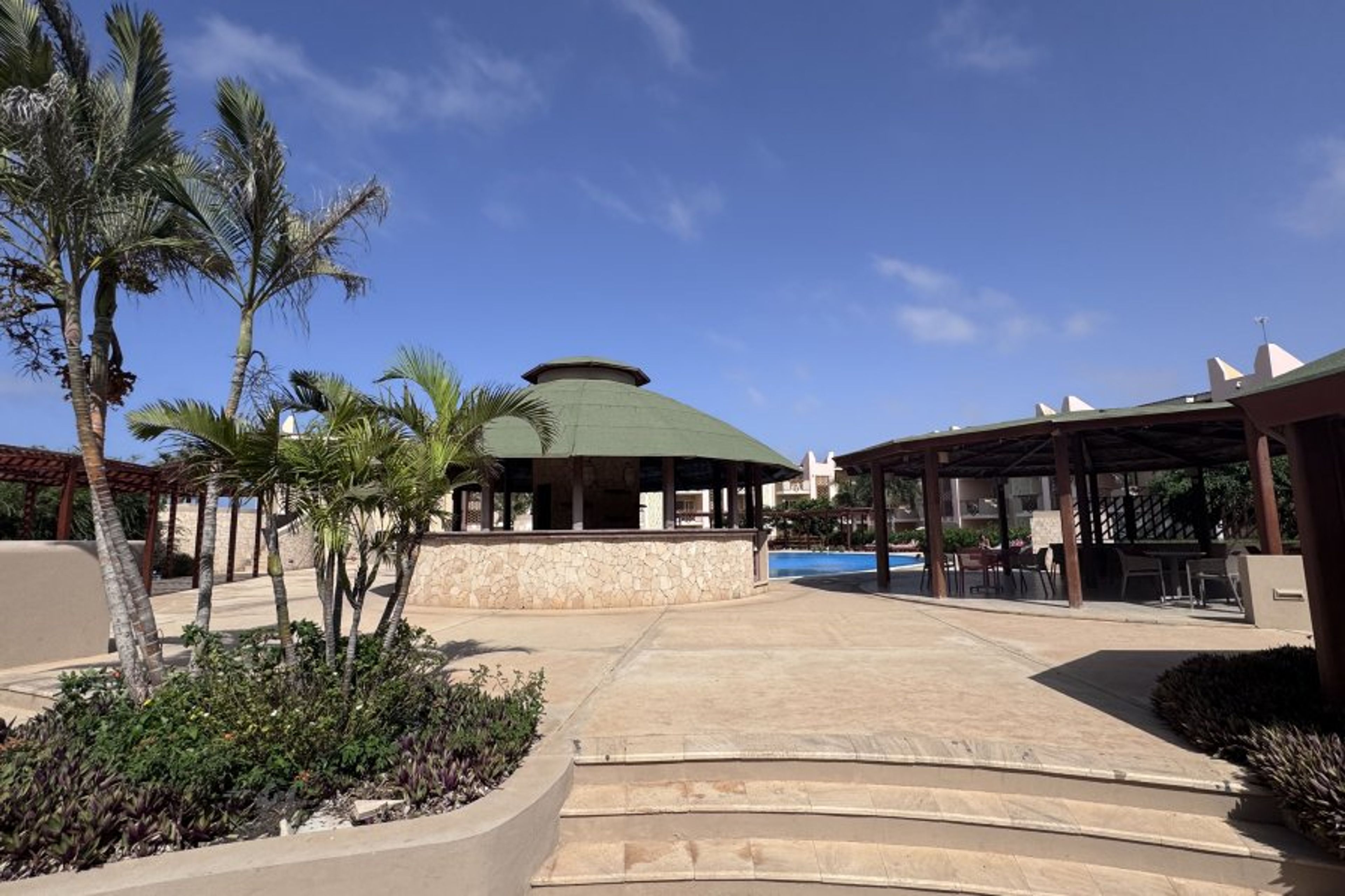 Tropical Resort entrance