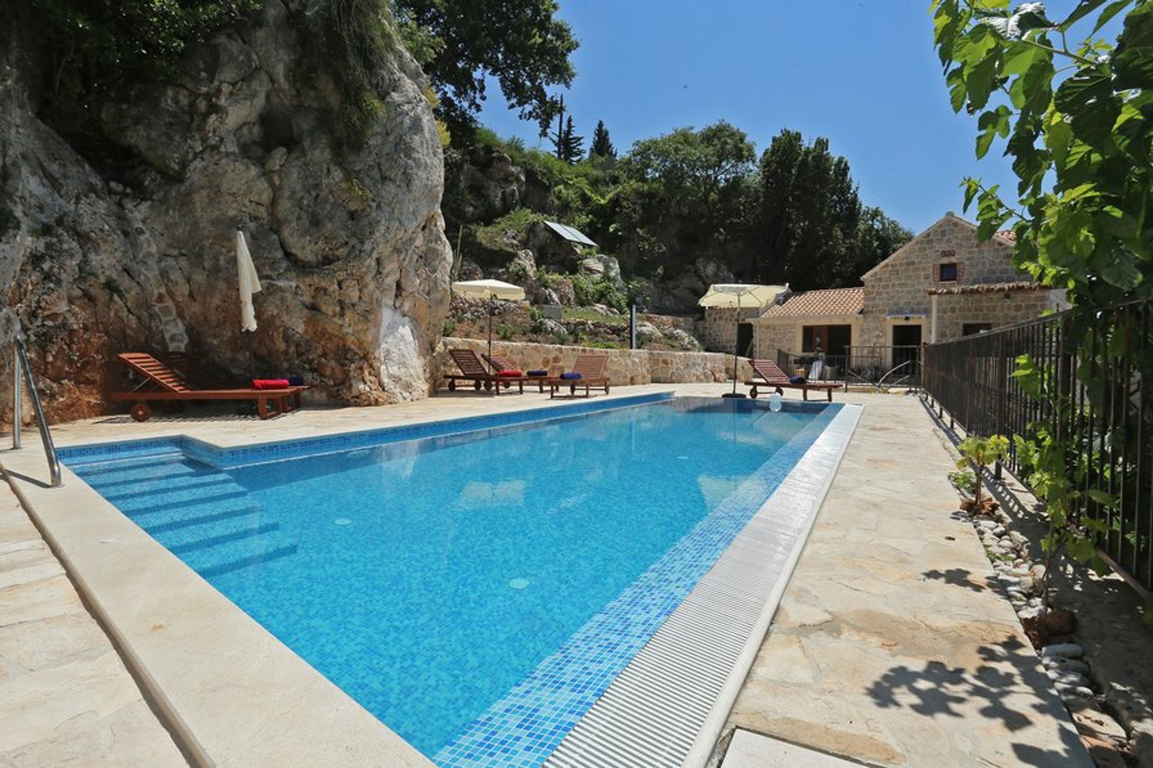 Swimming pool and villa
