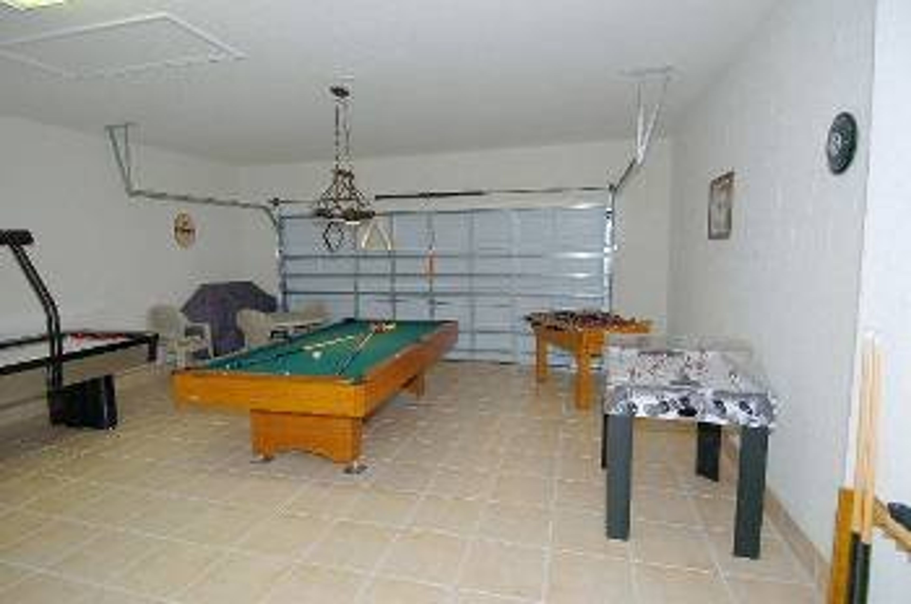 Games room - pool/air hockey and fooseball