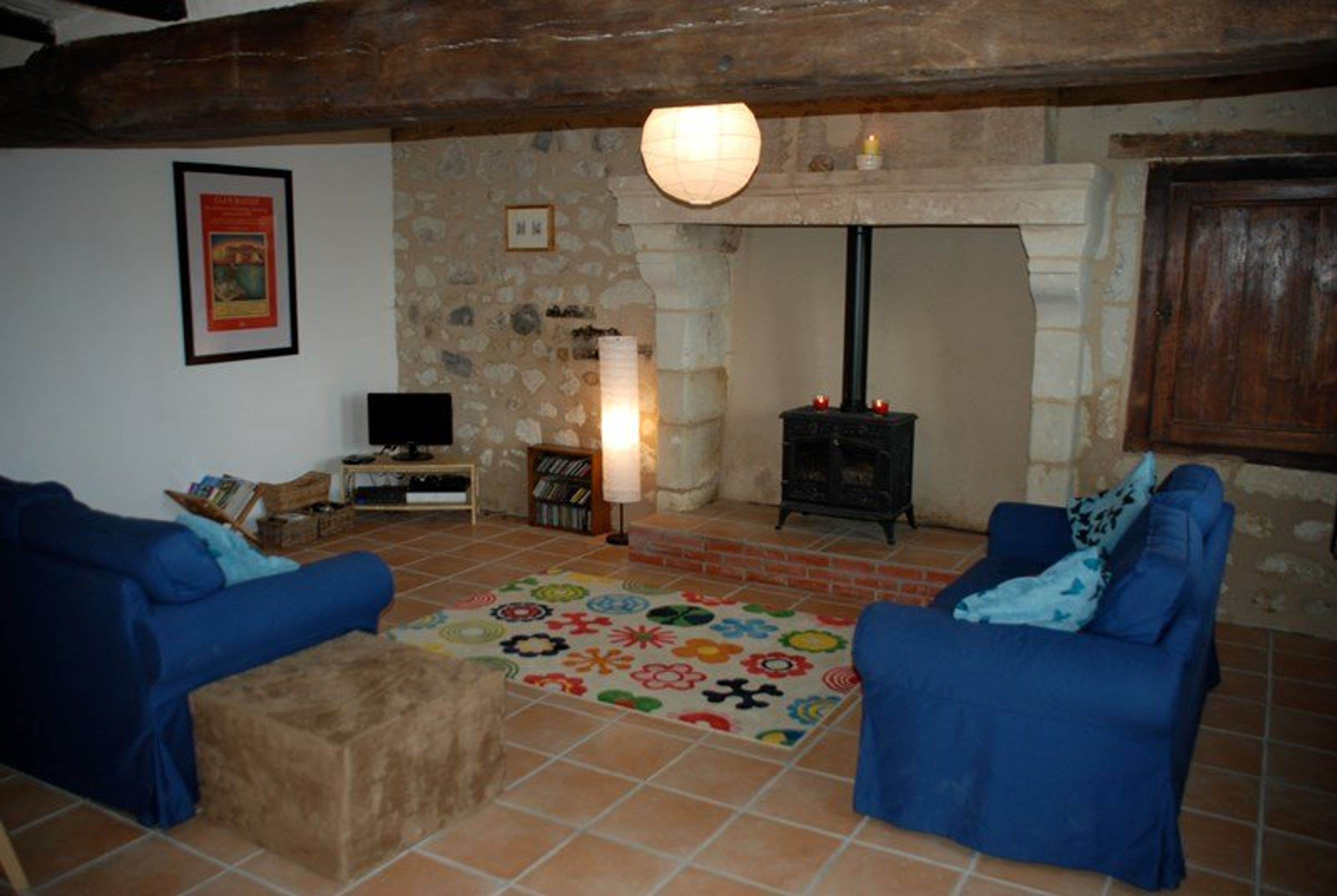 Lounge with wood burning stove for those cold winter nights