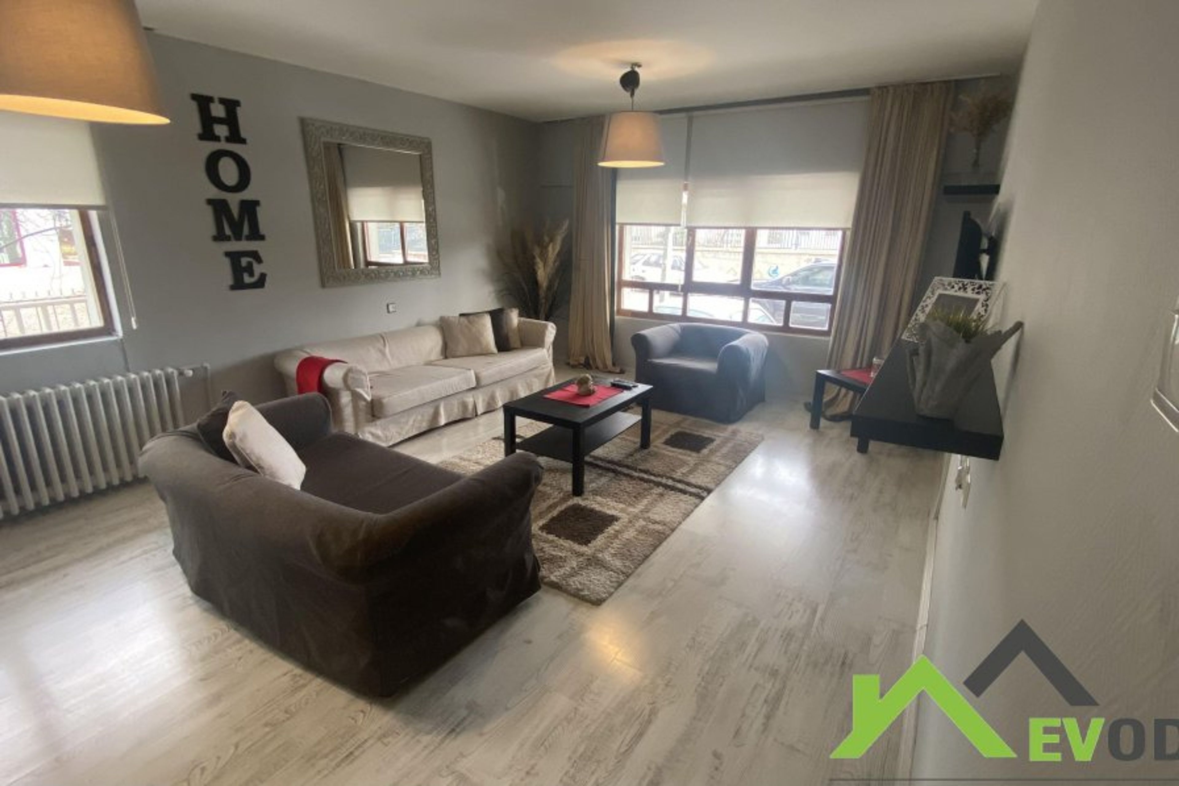 living room -Furnished rental apartment near hospital in Balgat