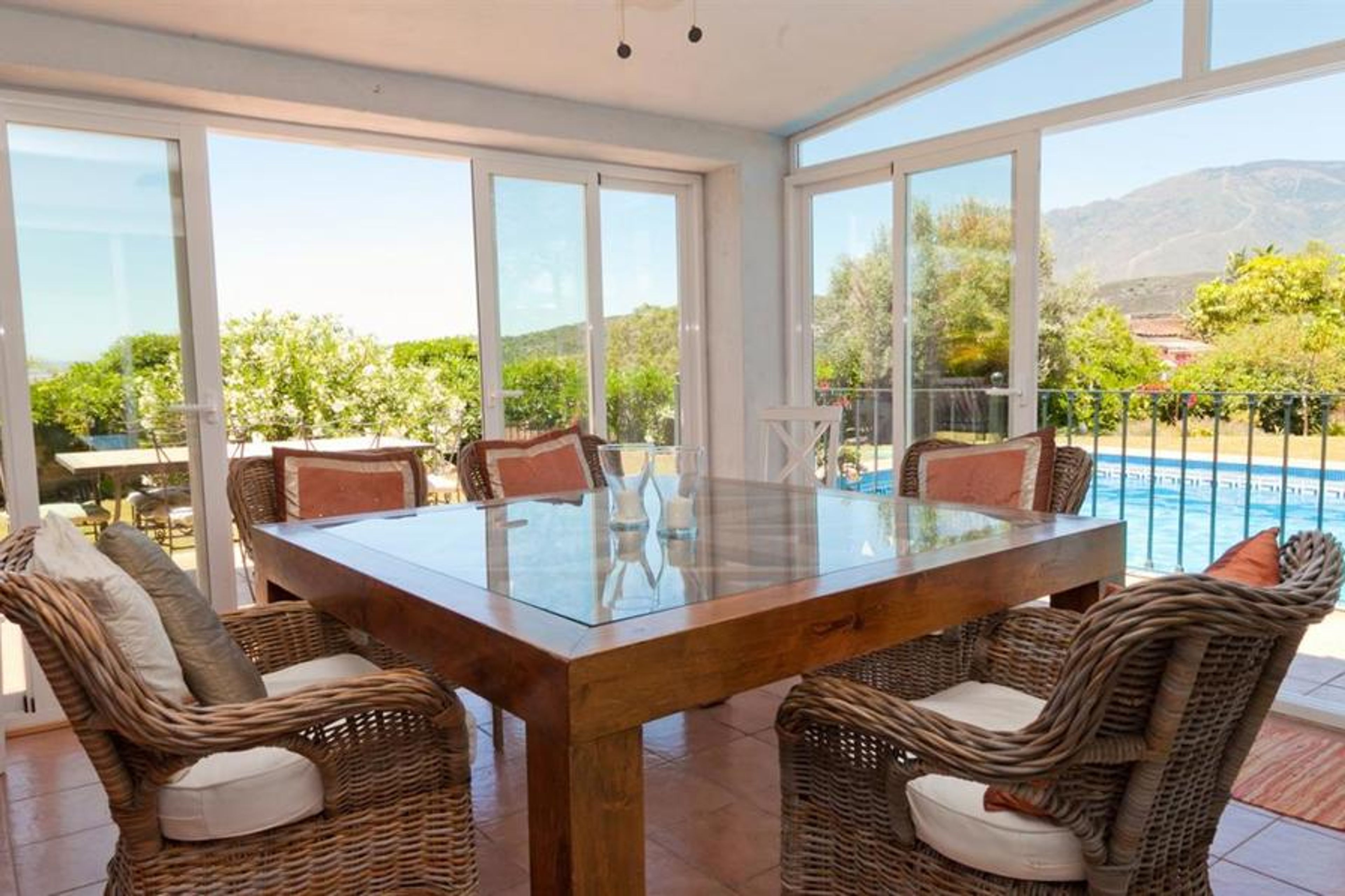 Inside dining area - just off the kitchen with vie