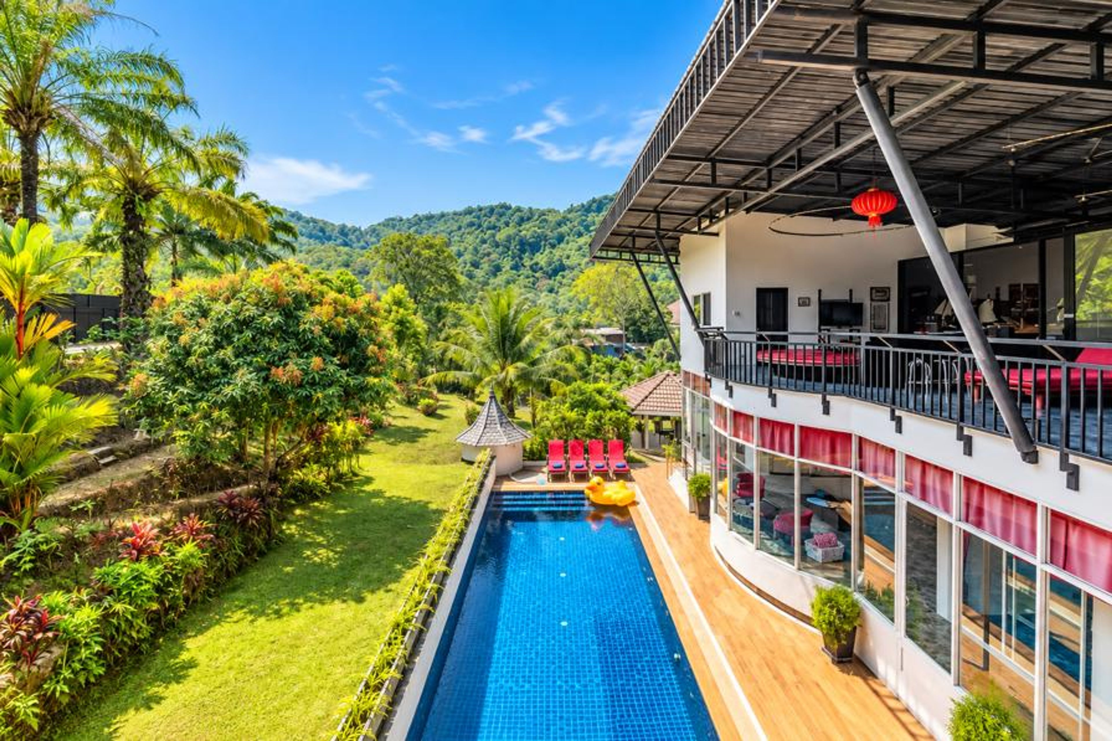 Villa and view