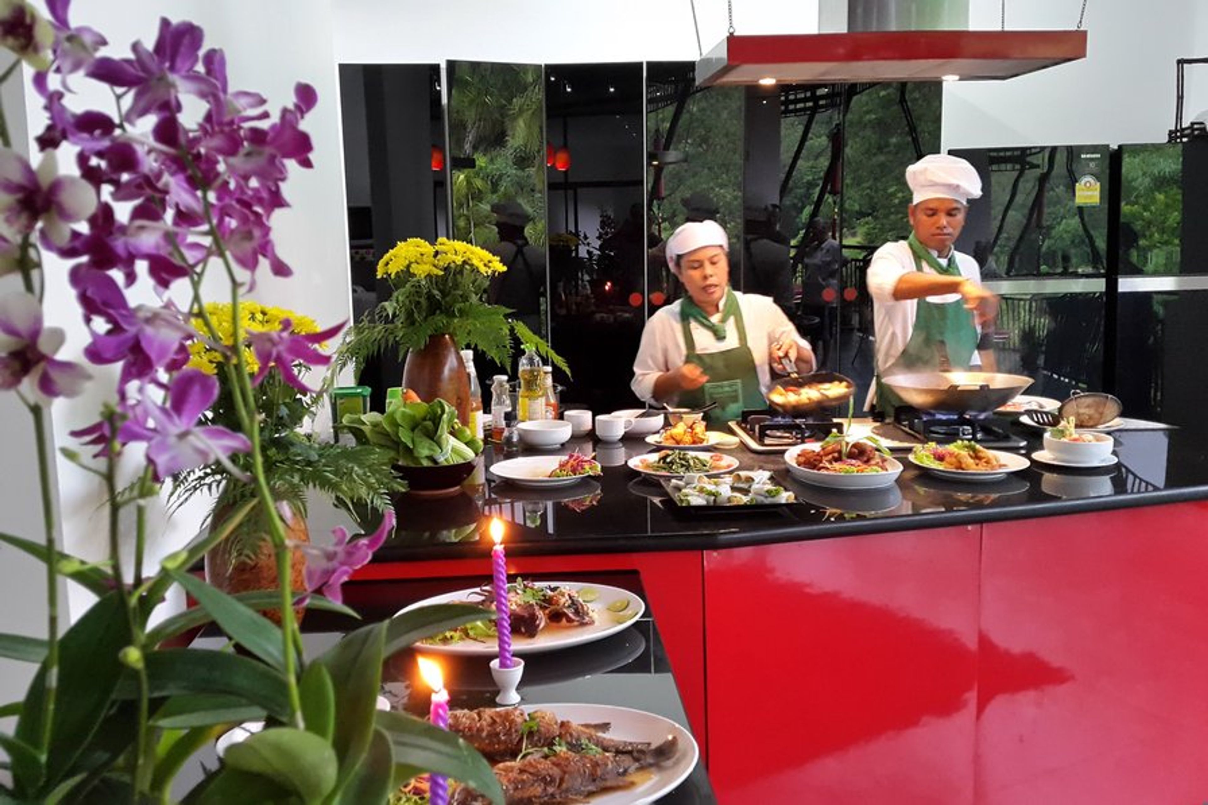 Chef visit at the villa. 