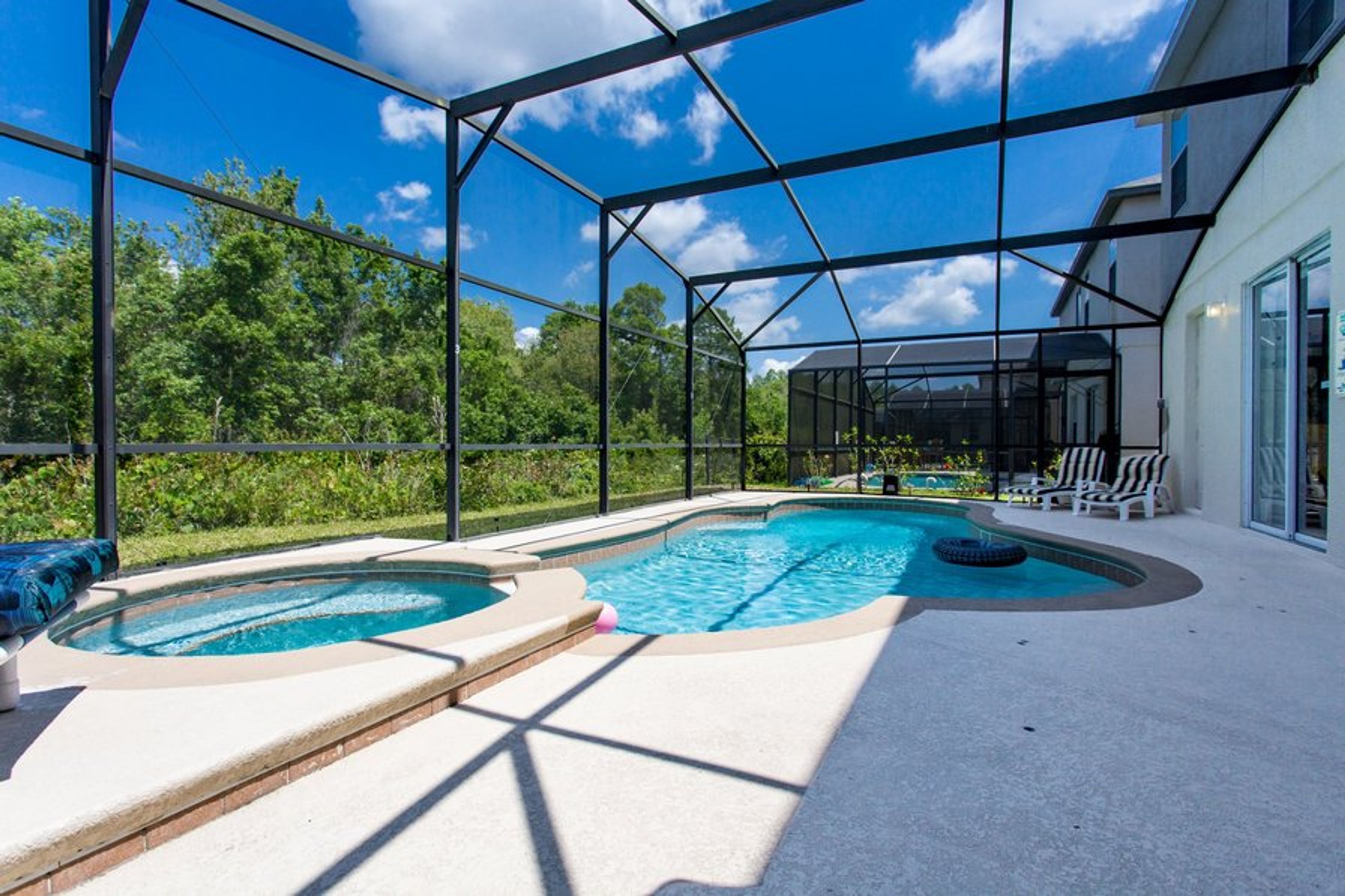 Our pool is professionally cleaned each week