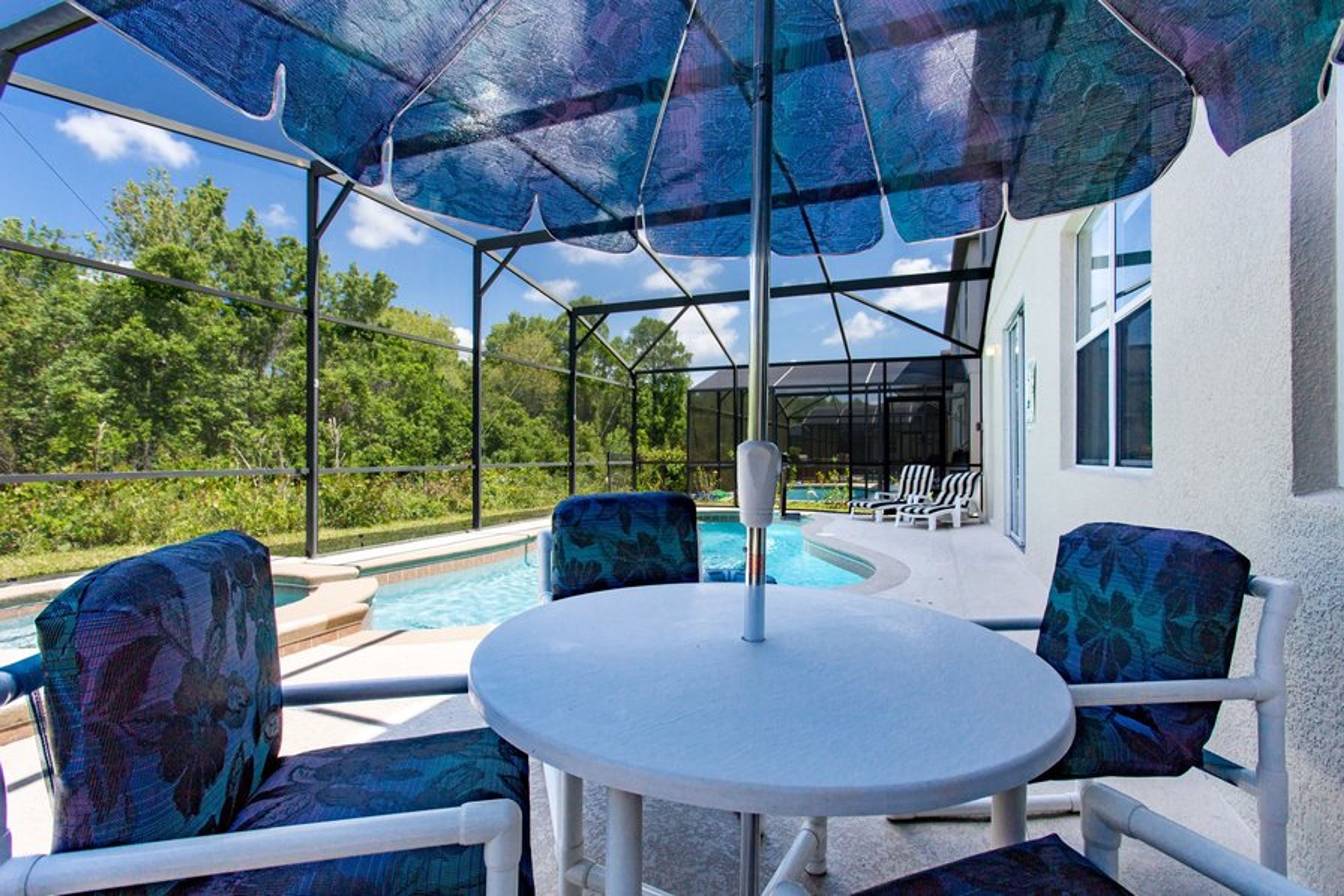 Relax in the shade by the pool