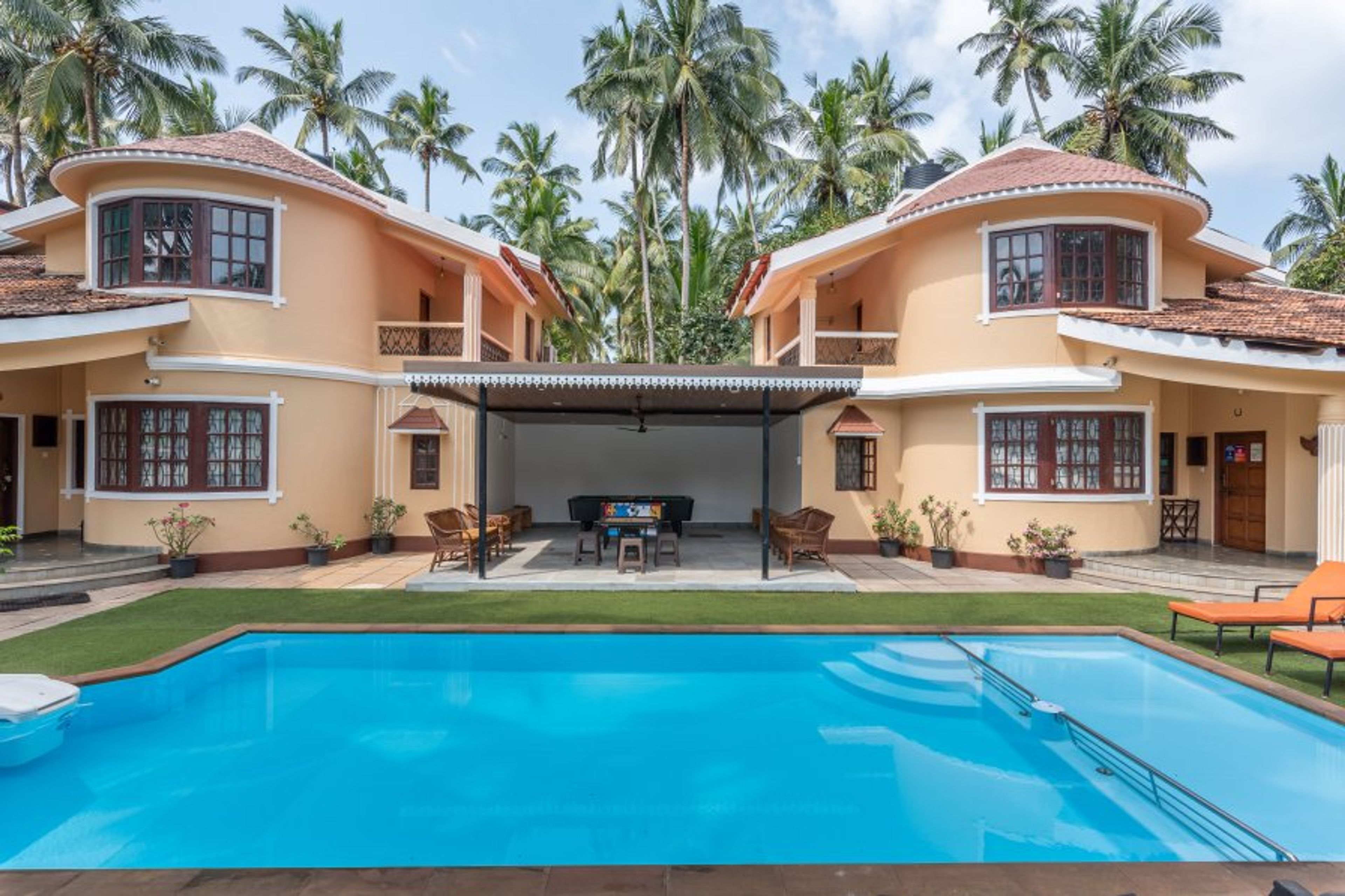 Villa Calangute Phase 3 with swimming pool, kids pool and pergola. 