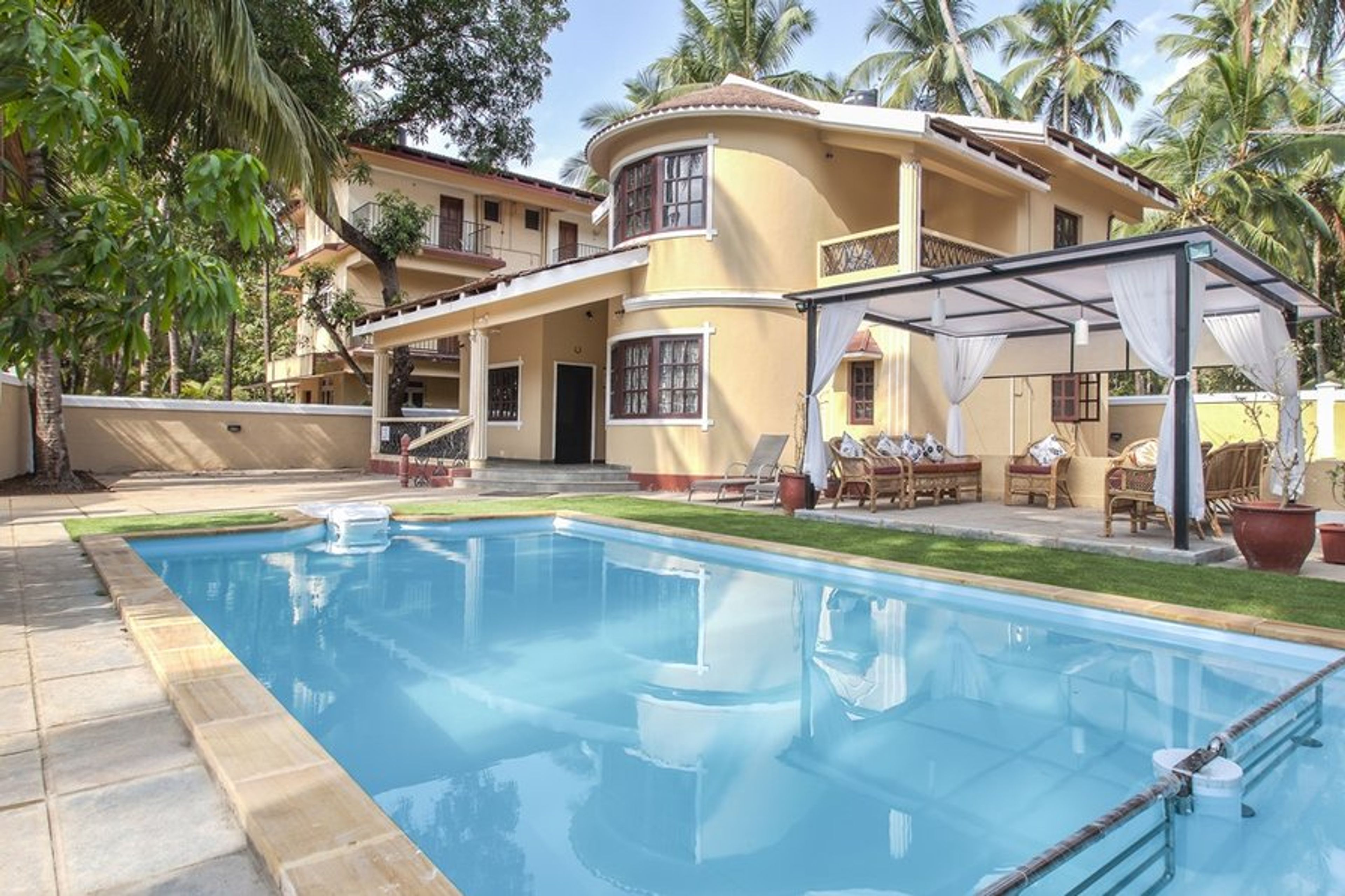 Villa Calangute Phase 3 with swimming pool, kids pool and pergola. 