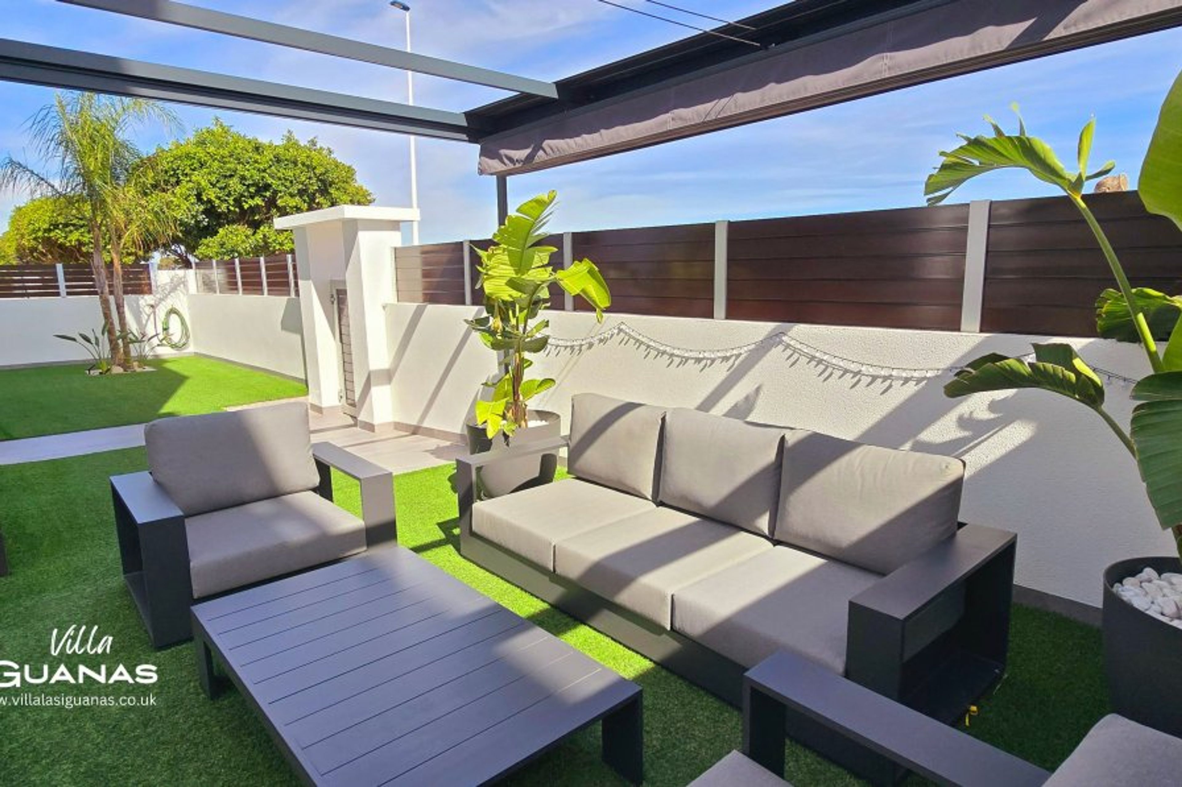 Enjoy chilling out either in the sun or under the shade