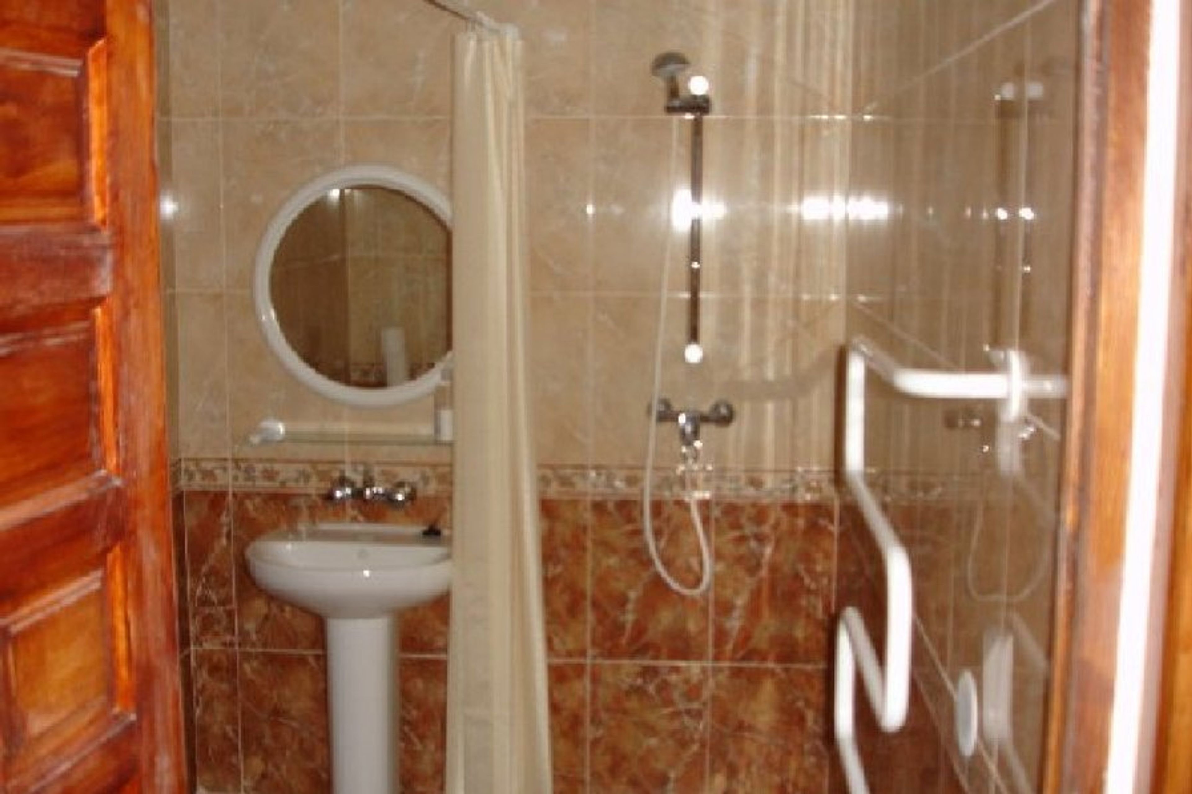 Large shower room.