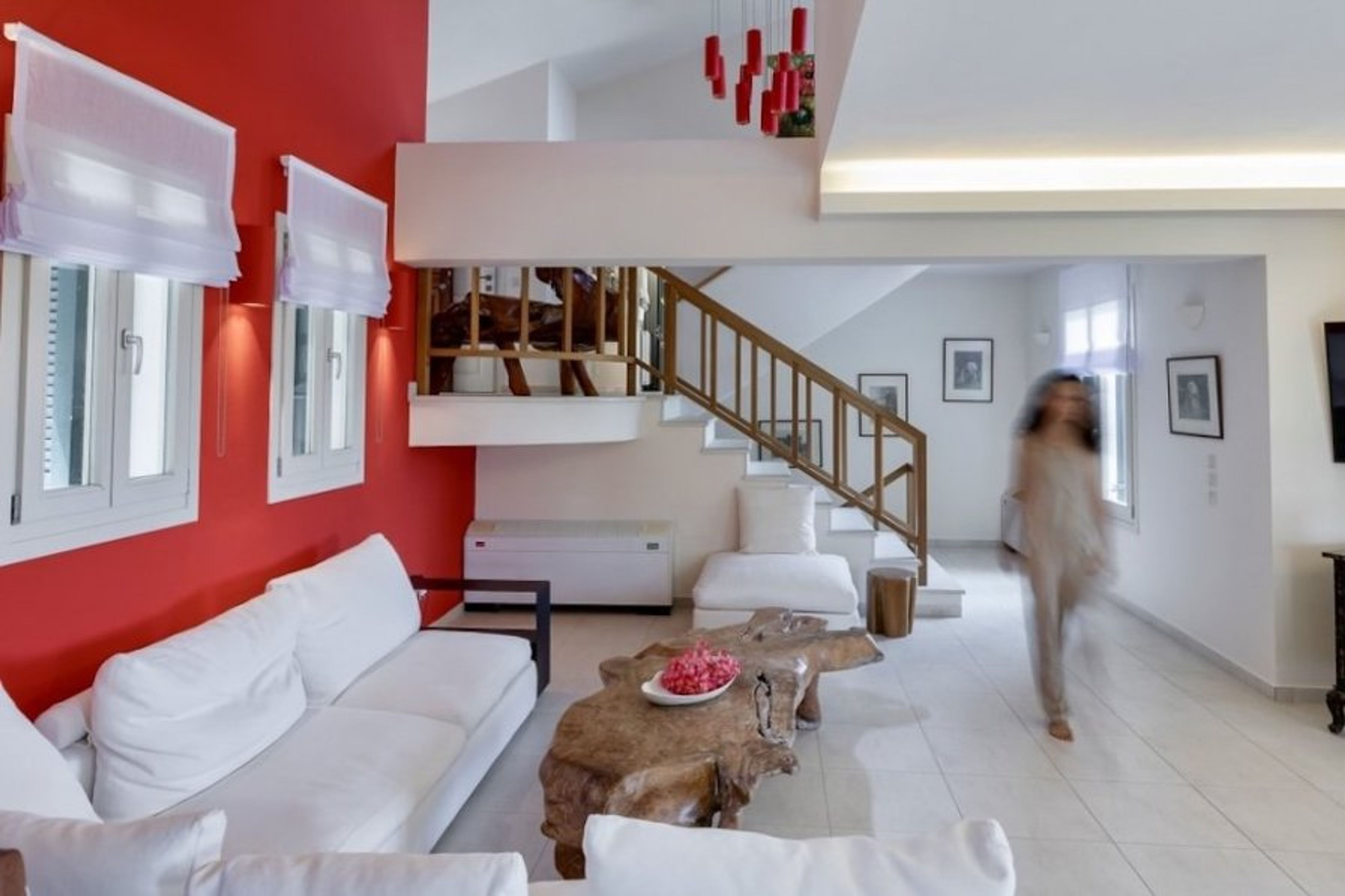With a modern yet warm interior