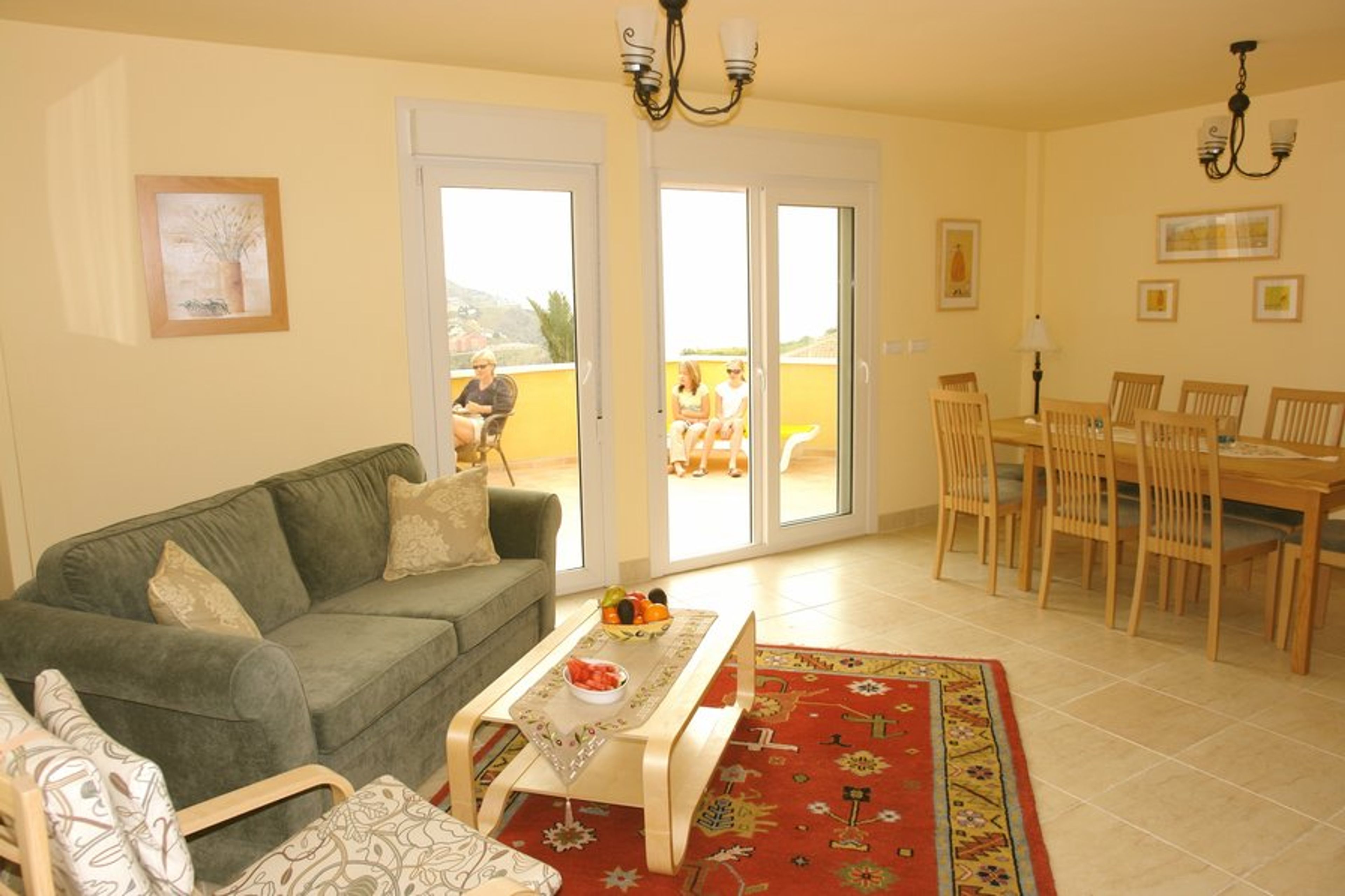 Living room looking out to main terrace