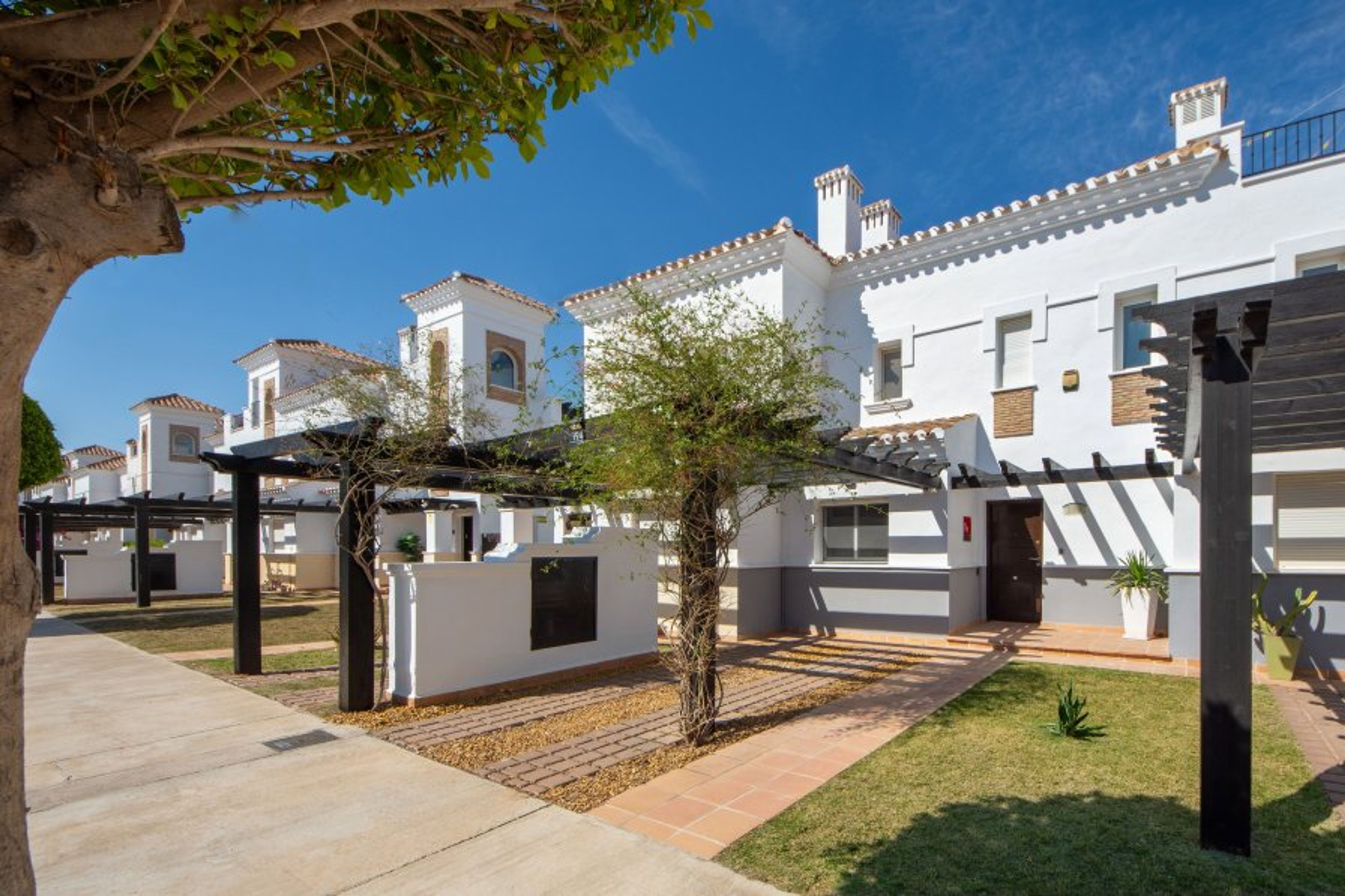 Entrance to the townhouse, with free parking.