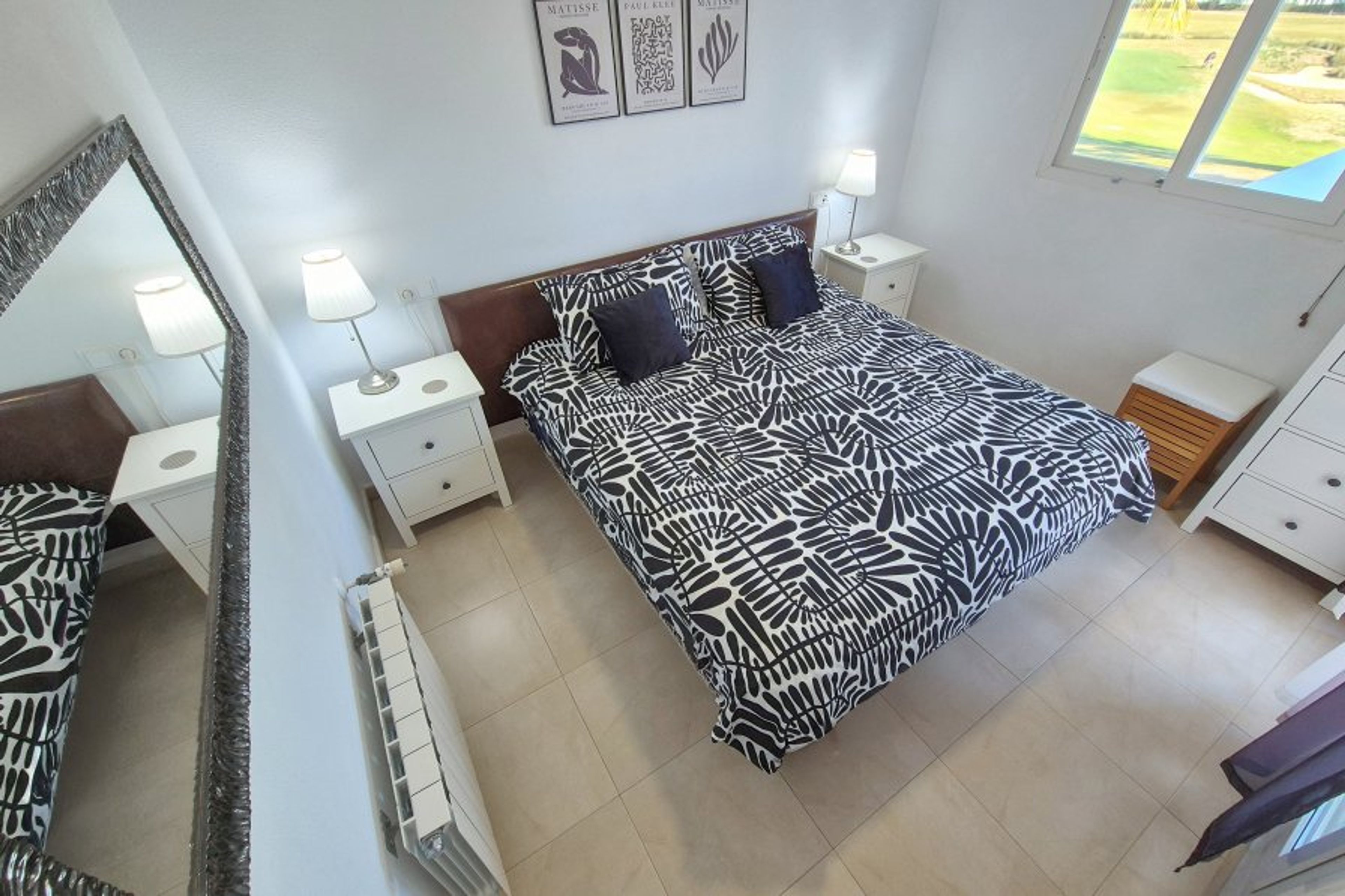 The upstairs bedroom.