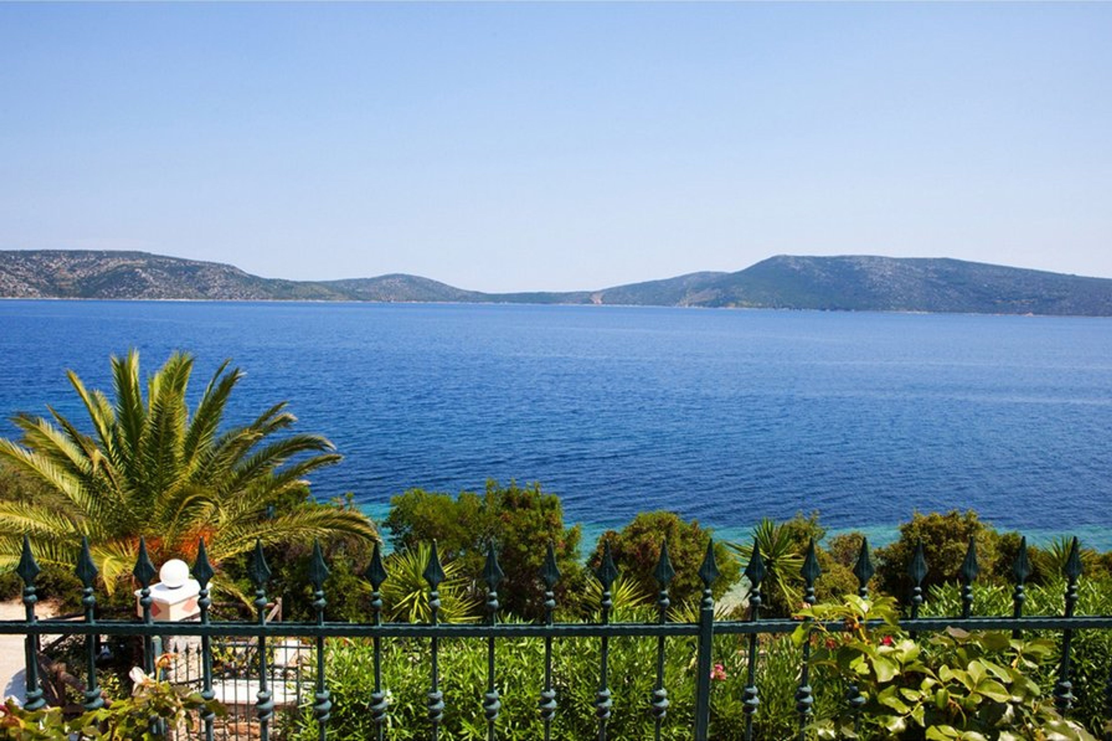 Sea-view from the entrance door of the villa