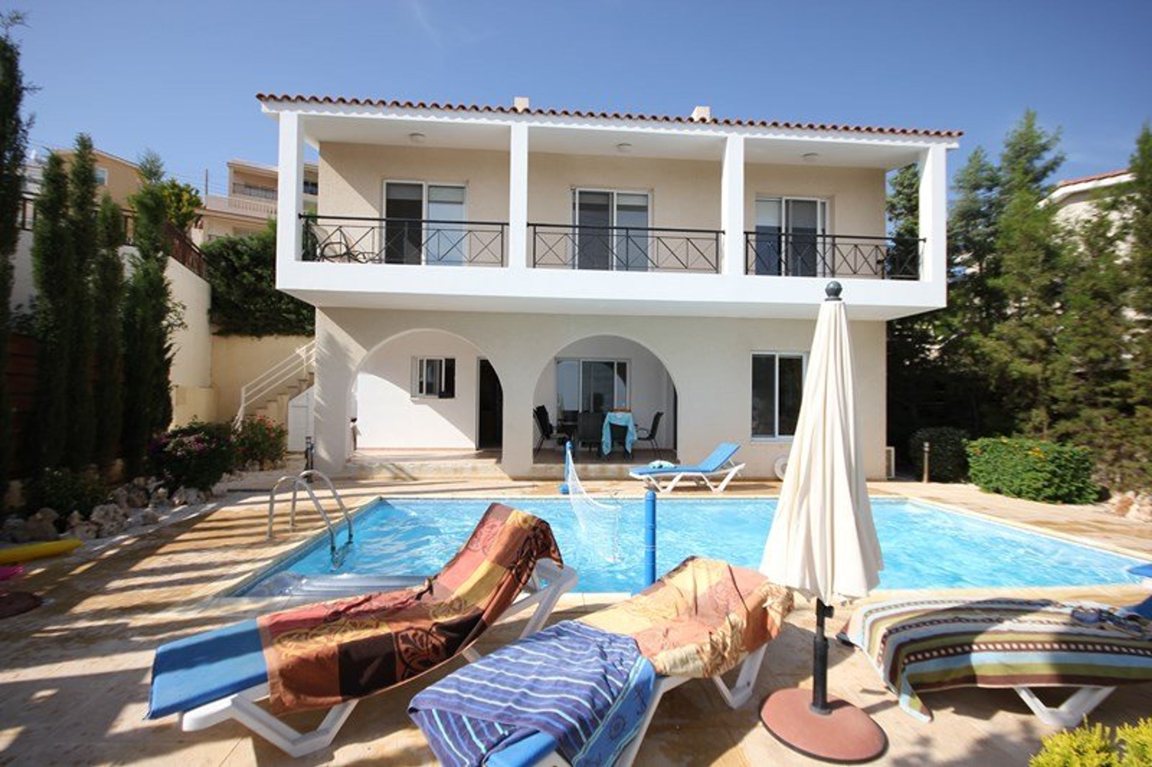 3 Bedroom Villa - Rear View with Sea views from ground and upper floors