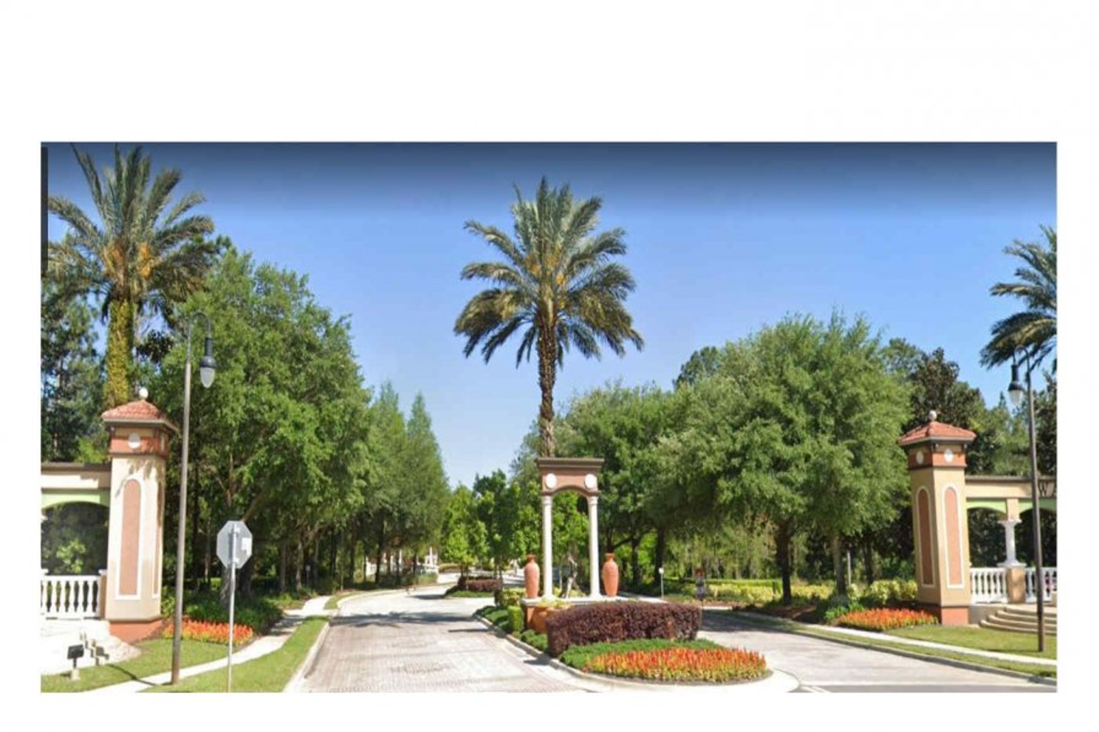 Entrance to Watersong Resort, Davenport, central Florida
