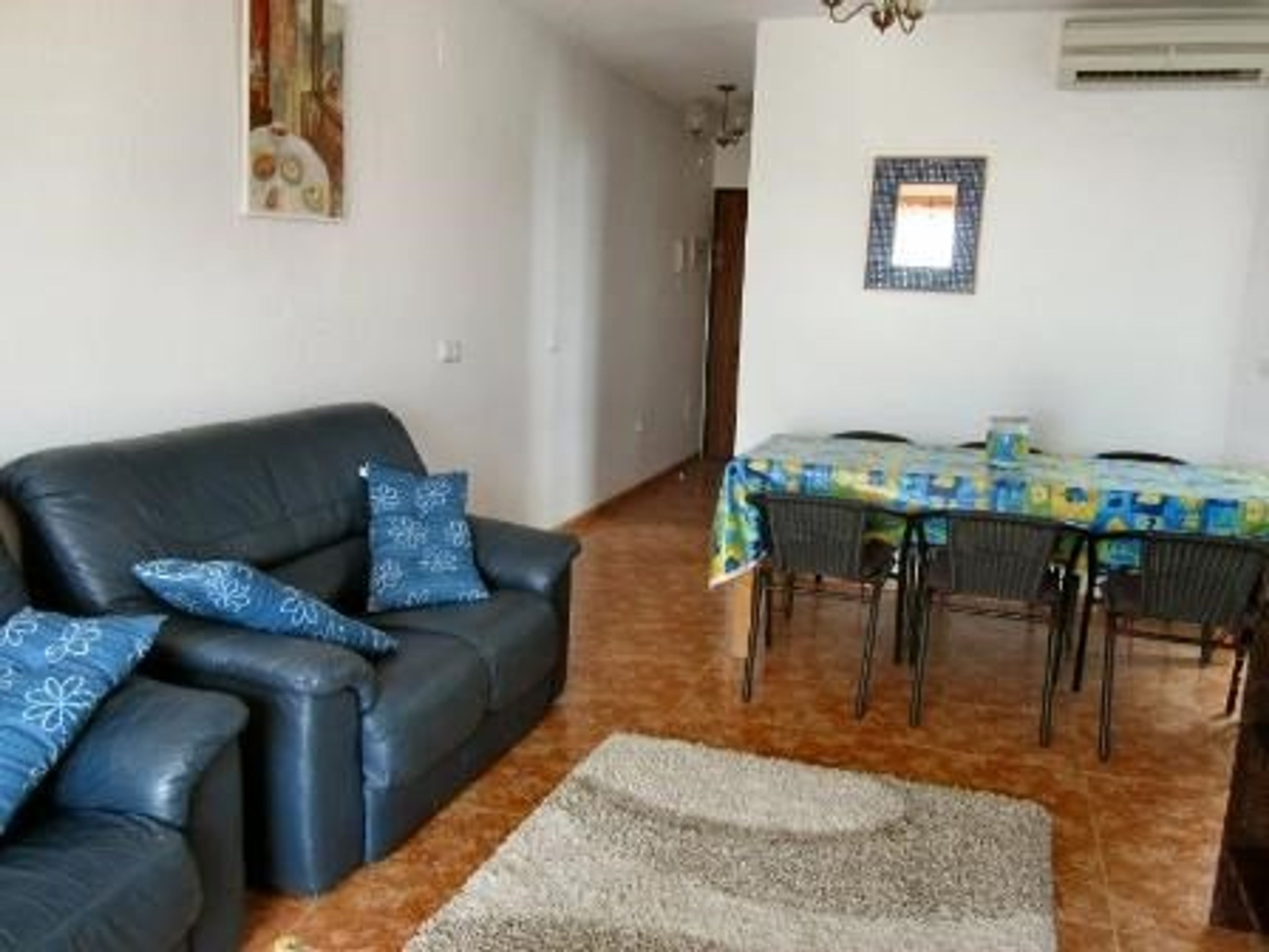 A view from the living room towards the dining area