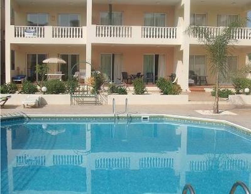 Apartment in Universal Gardens, Cyprus: Apartment (bottom left) from pool
