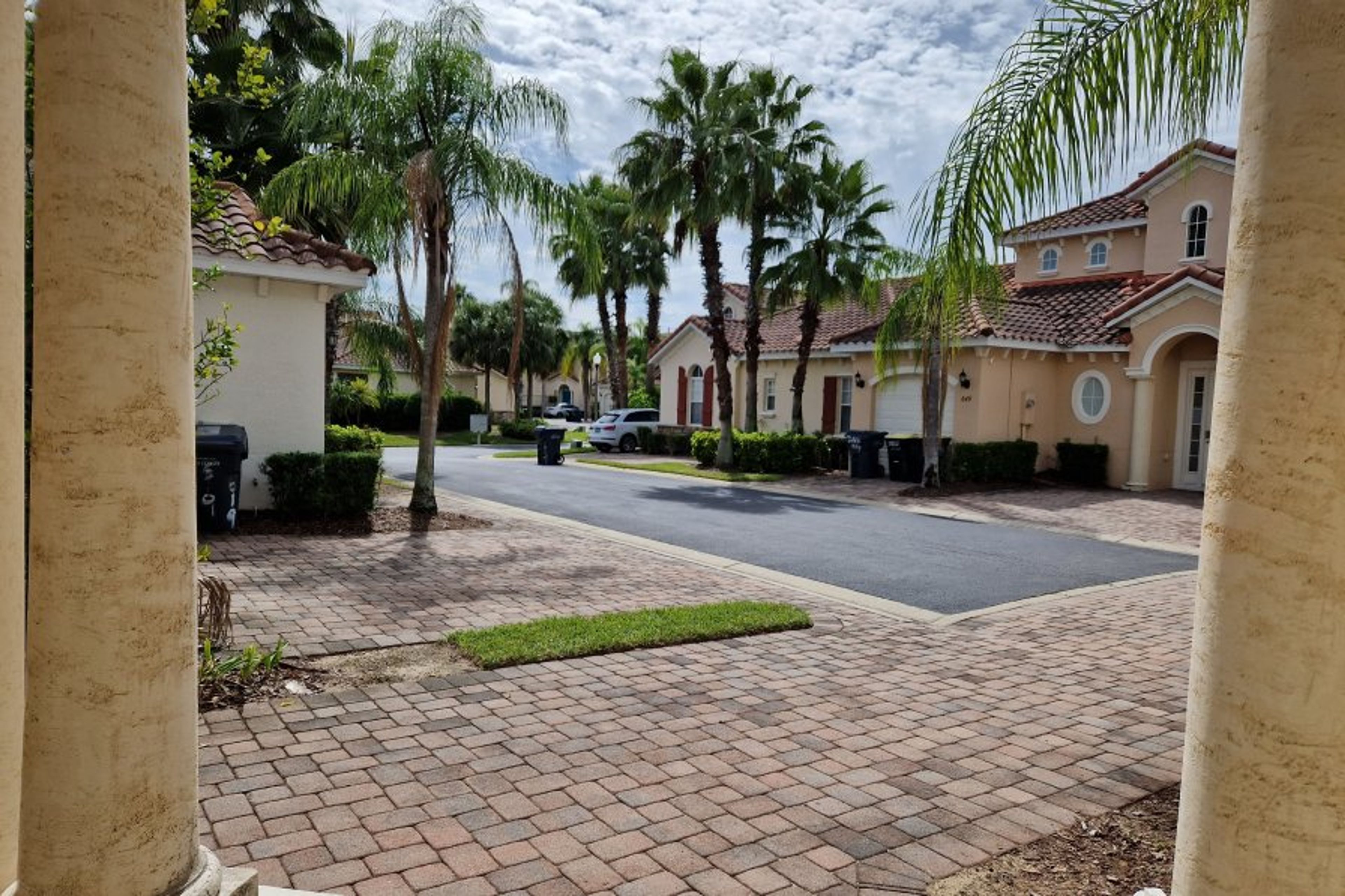 Your courtyard at Tuscan Hills from your front door