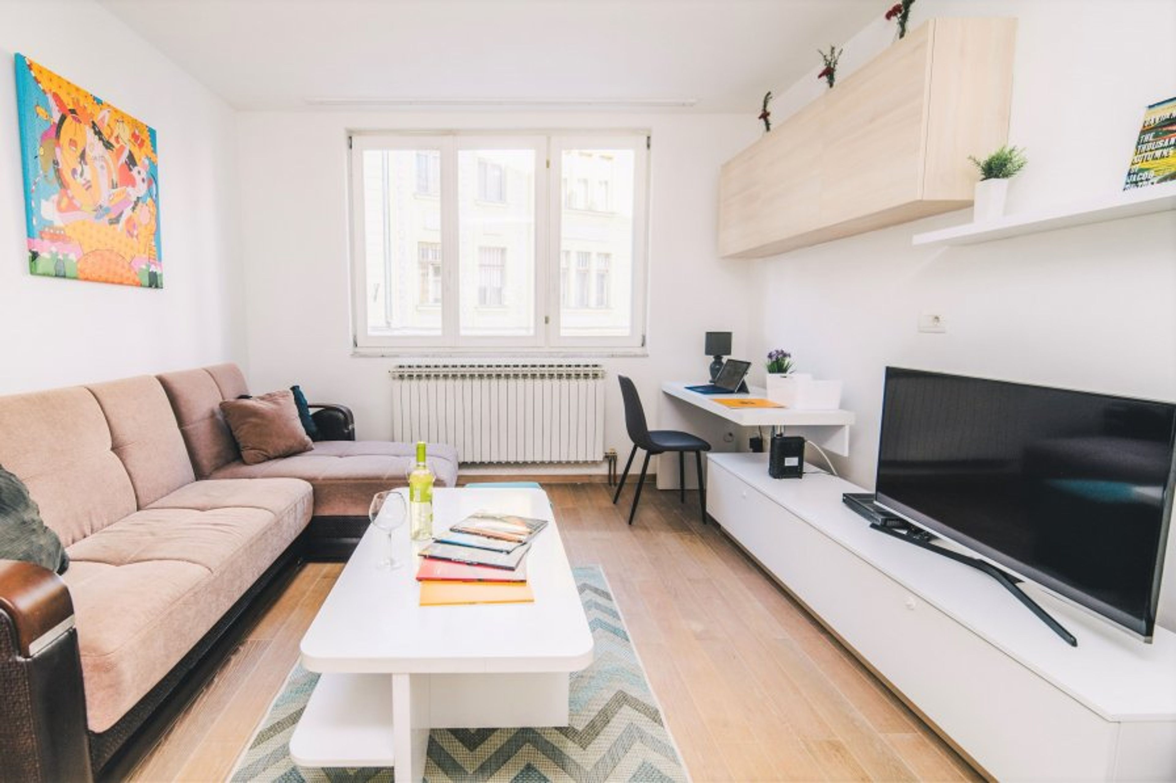 The cable TV offers you a variety of local and international channel!