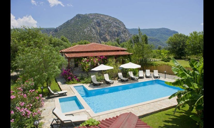 Villa in Dalyan, Turkey: Pool and Front Garden