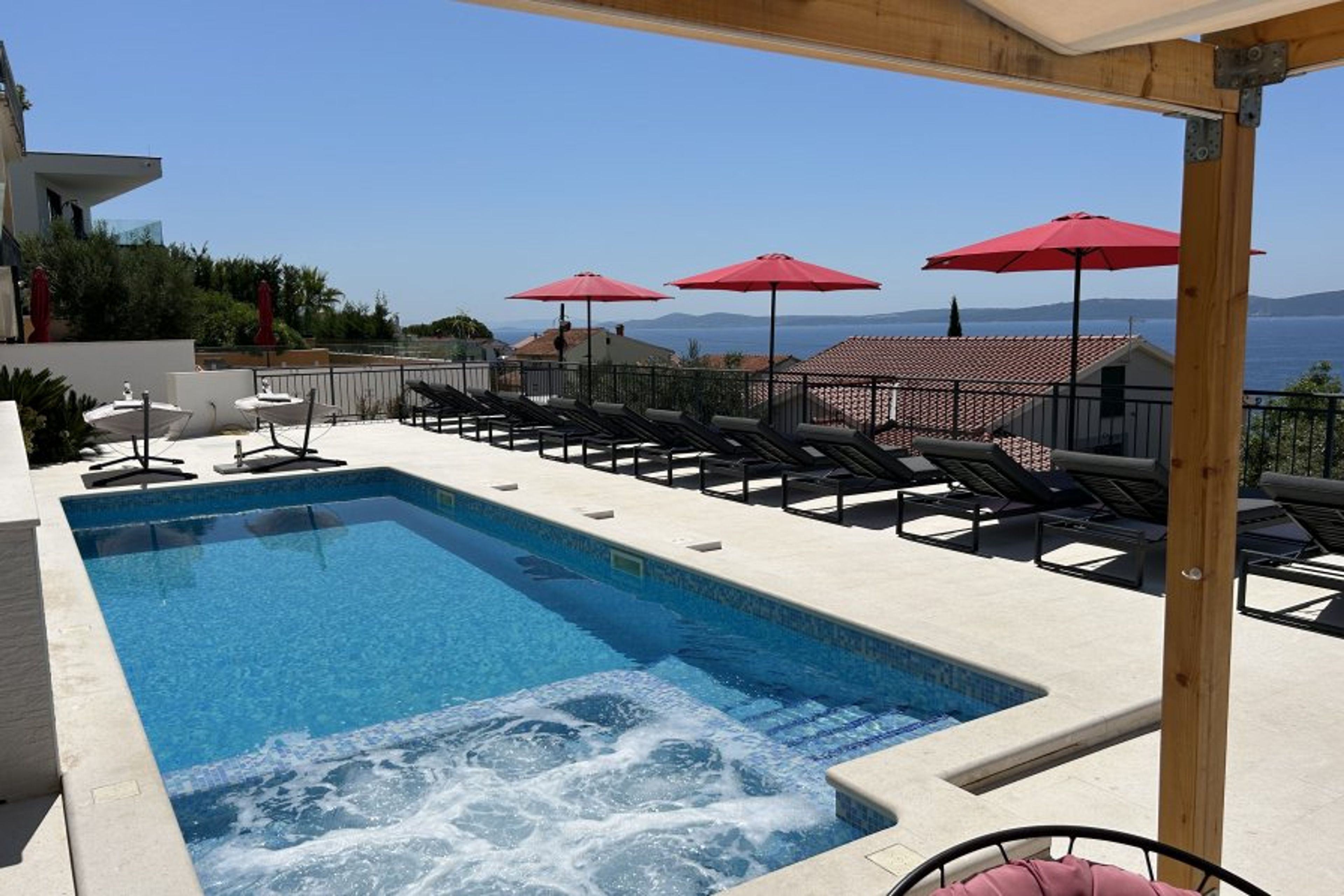 Swimming pool, sundeck, patio