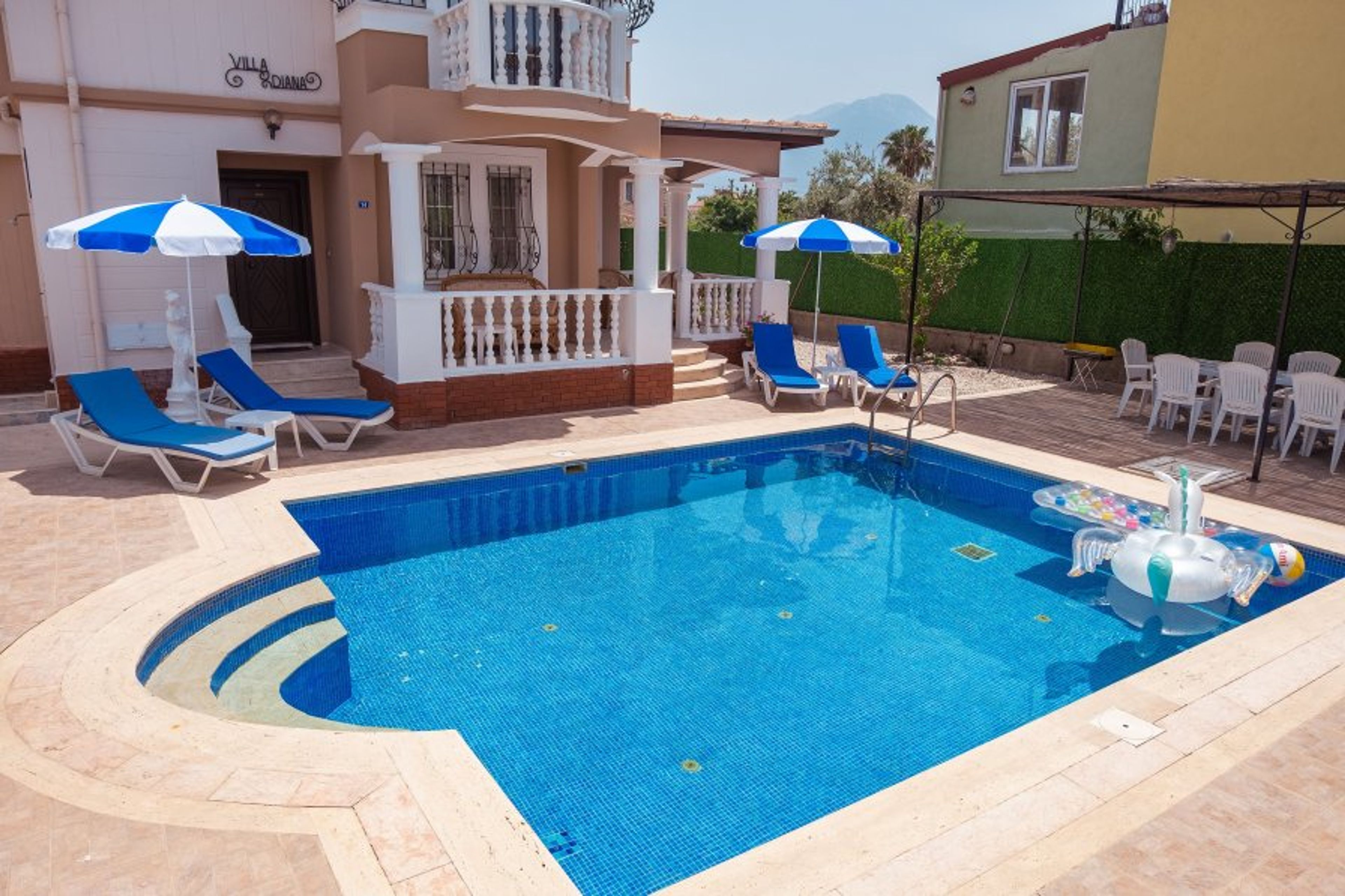 Front of Villa, showing 6 x 5 metre Private Pool.