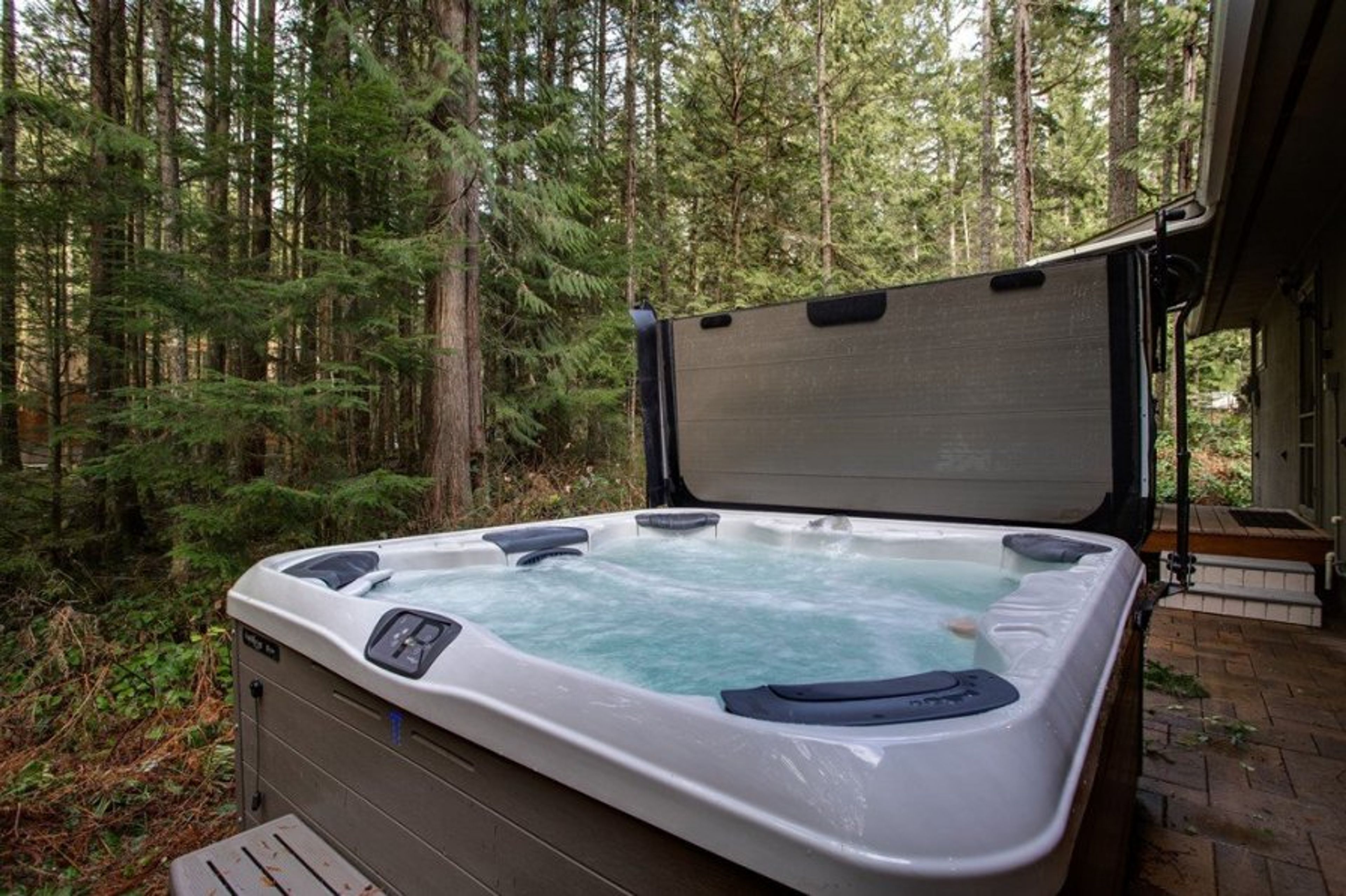 Private outdoor hot tub