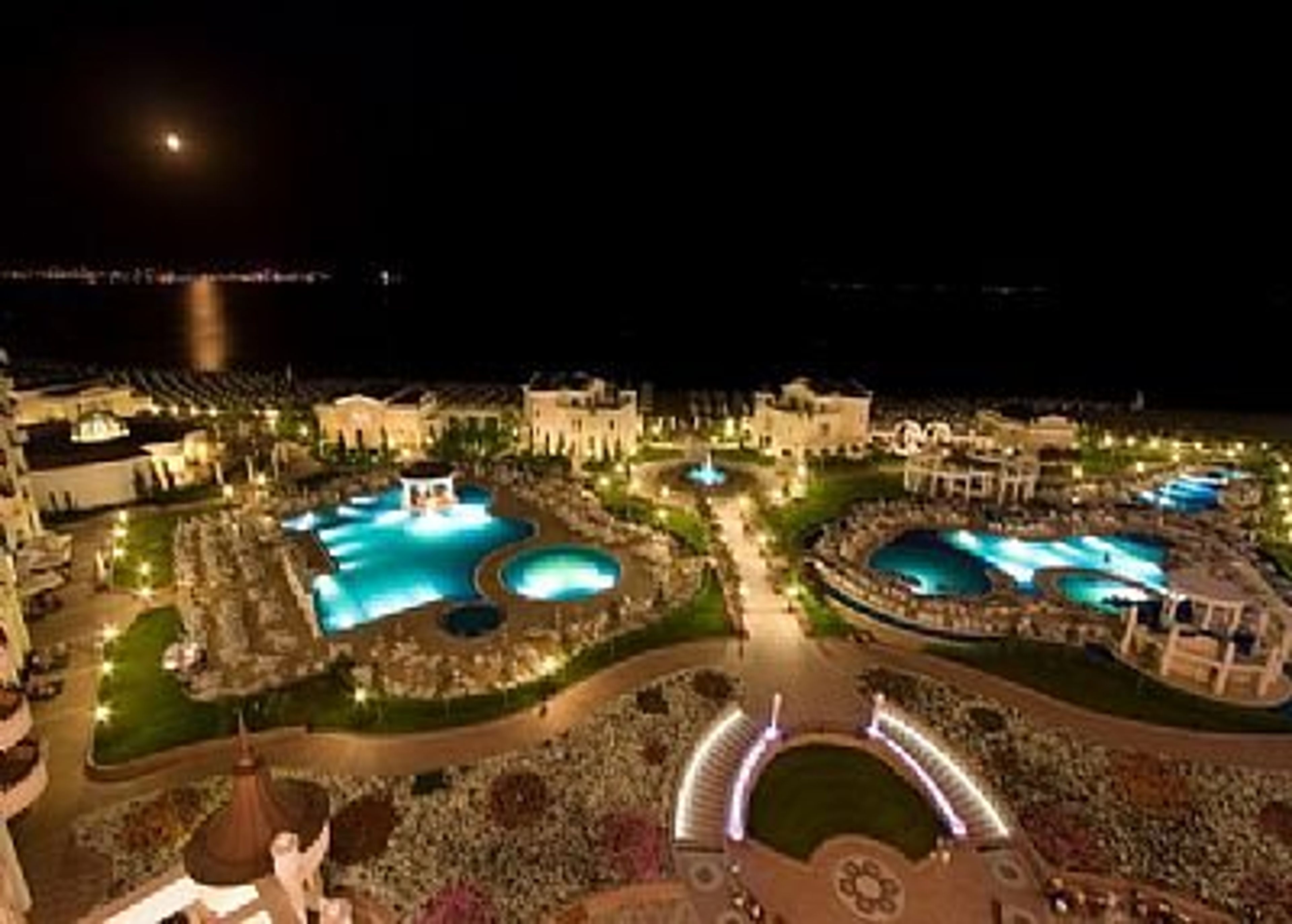 pools at night