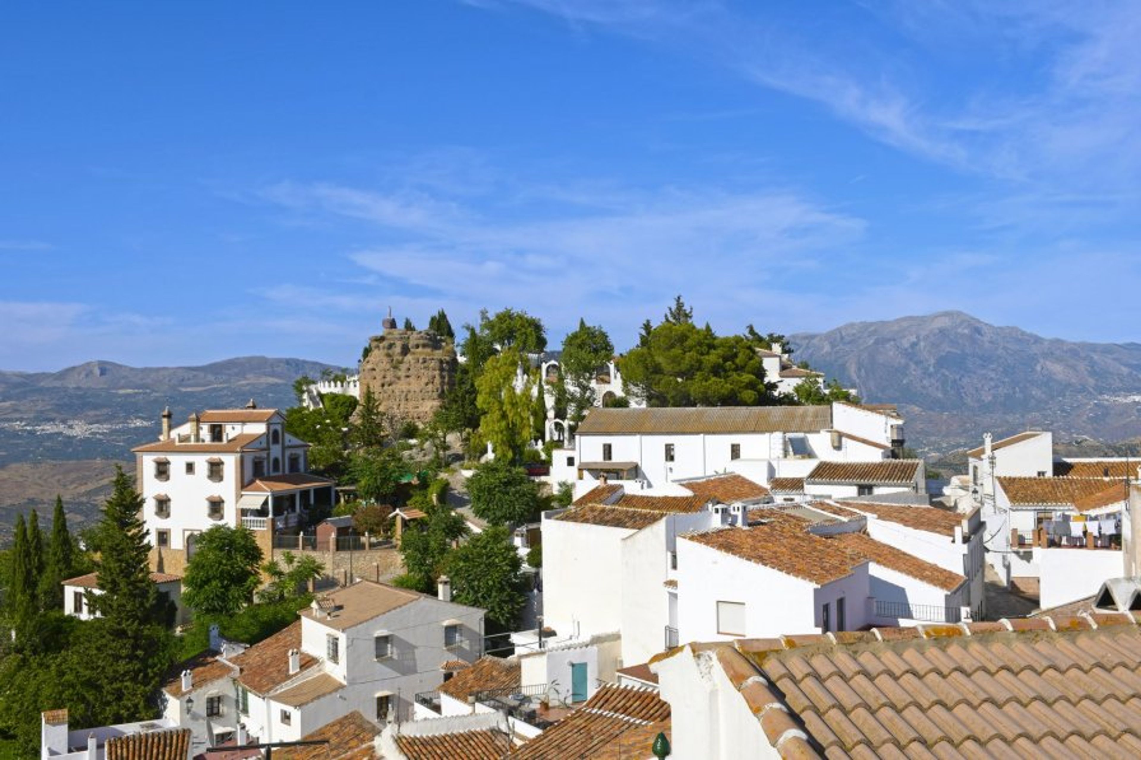 Stay in a typical whitewashed village.