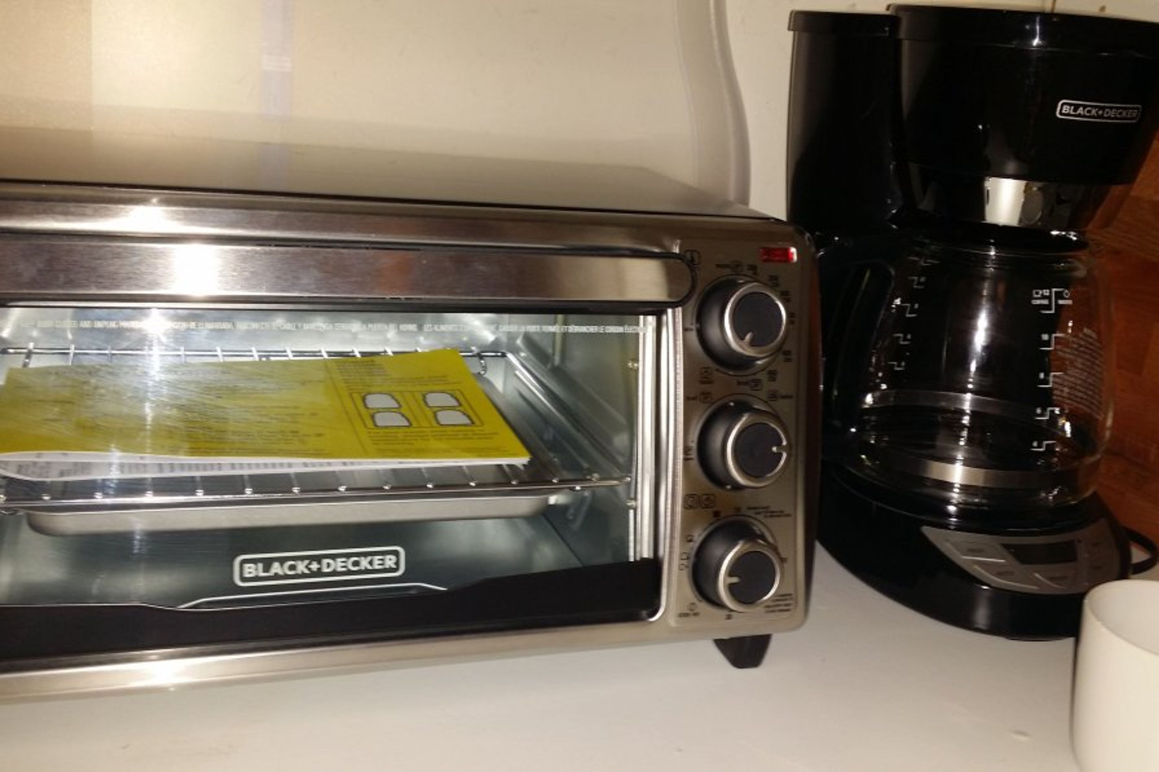 Coffee pot, microwave, electric oven