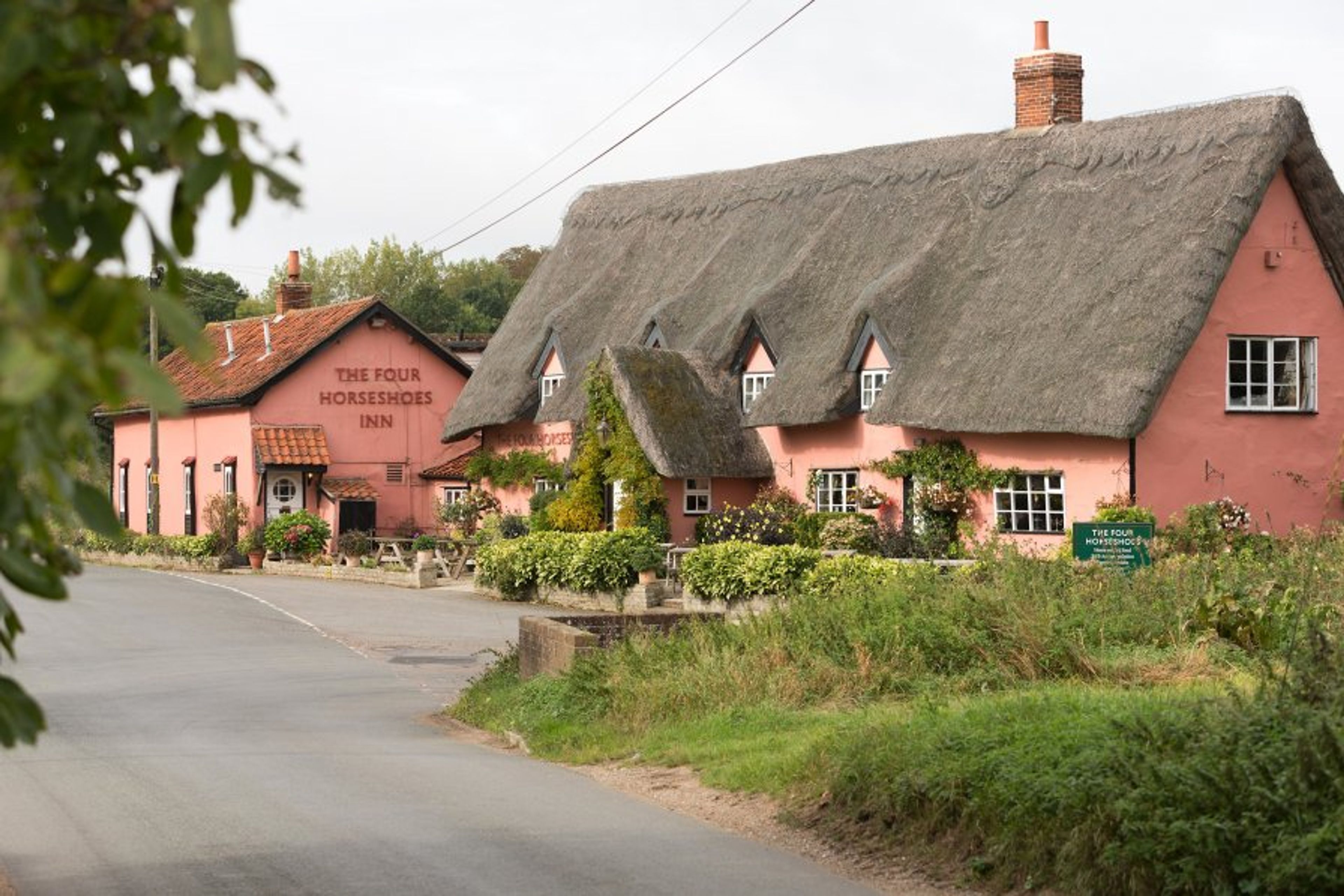 Within two miles the 12th century Four Horsehoes Inn is stunning.
