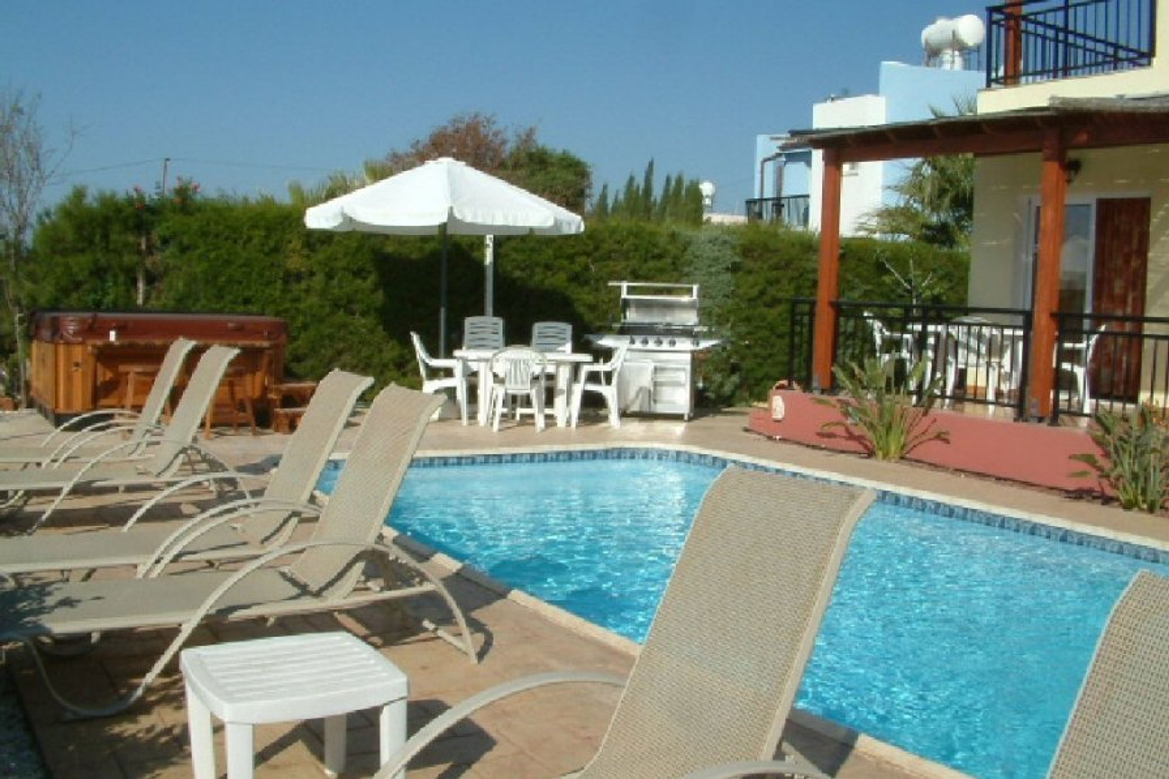 Private 8m x 4m swimming pool. Heated by gas on request