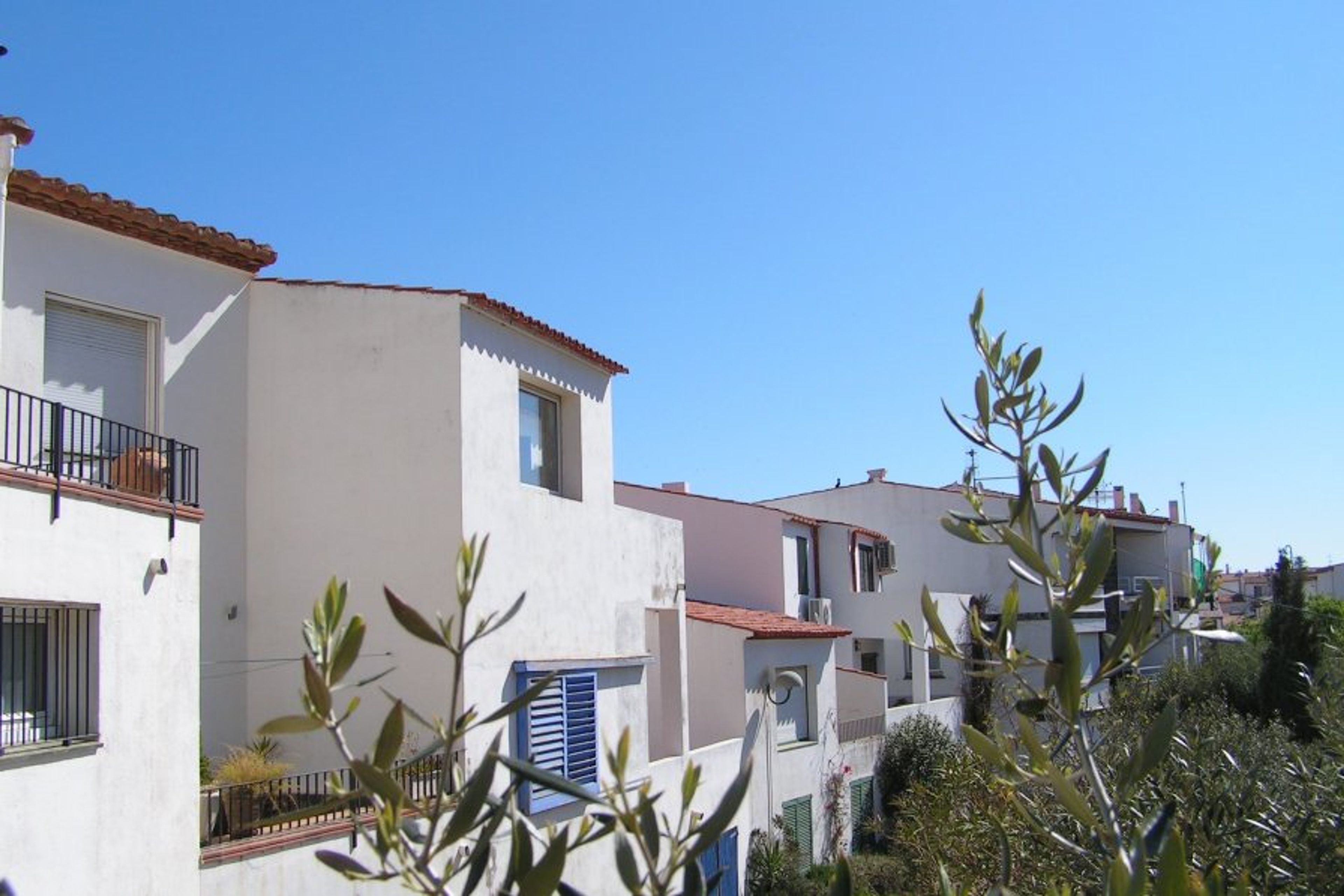 View of apartment from the street below.