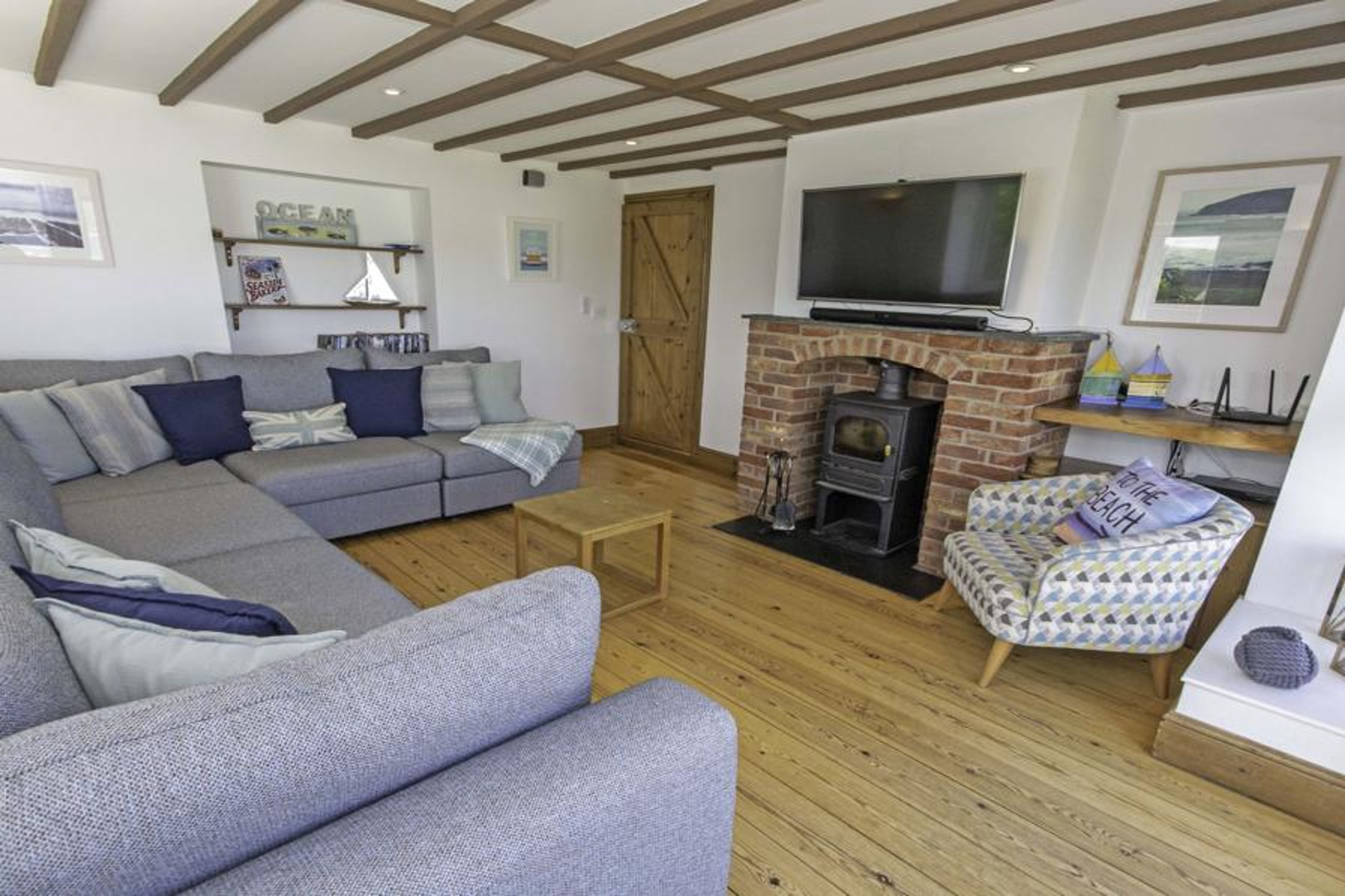 Lounge with patio doors leading to terrace