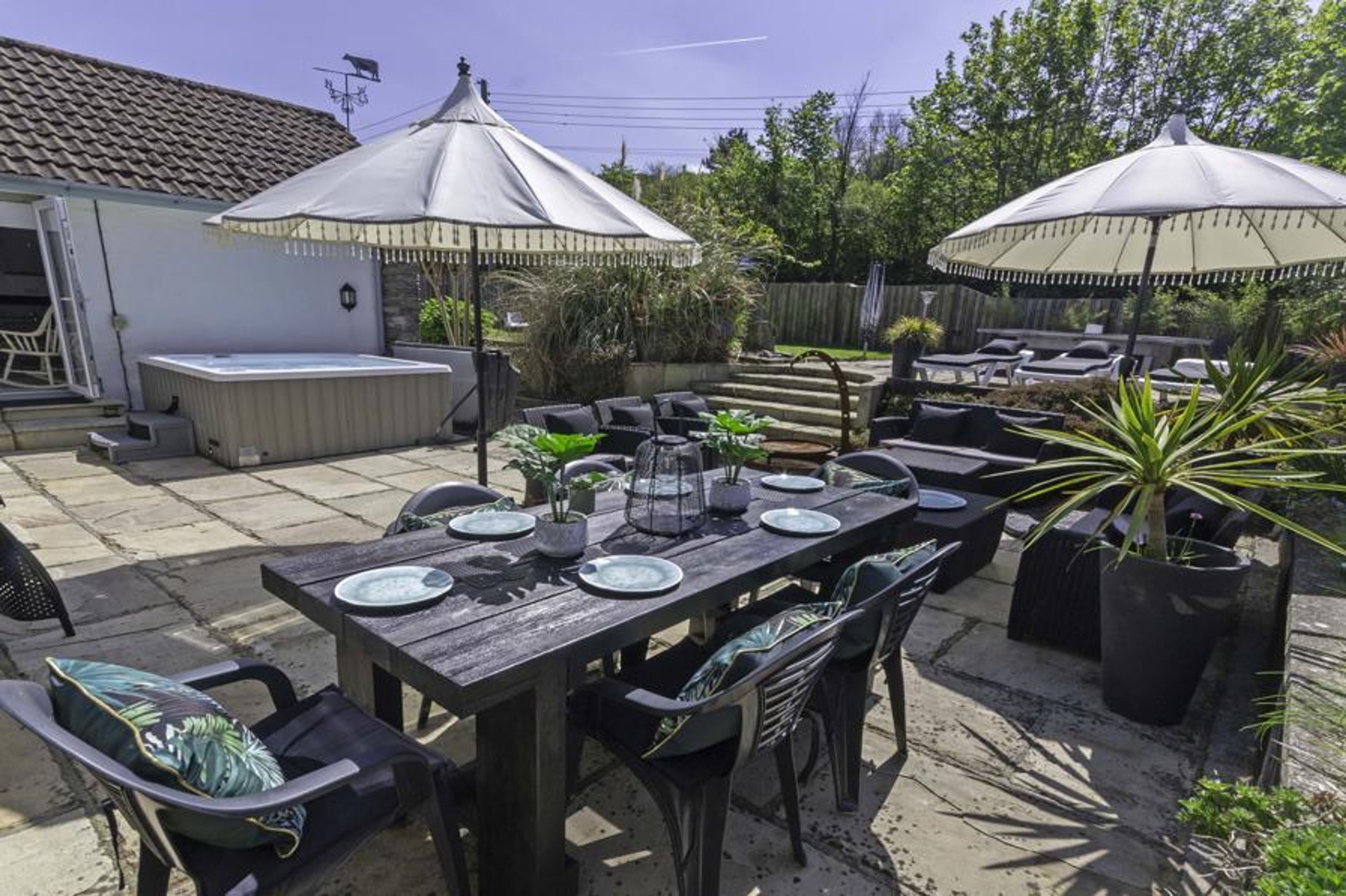 Outside dining area
