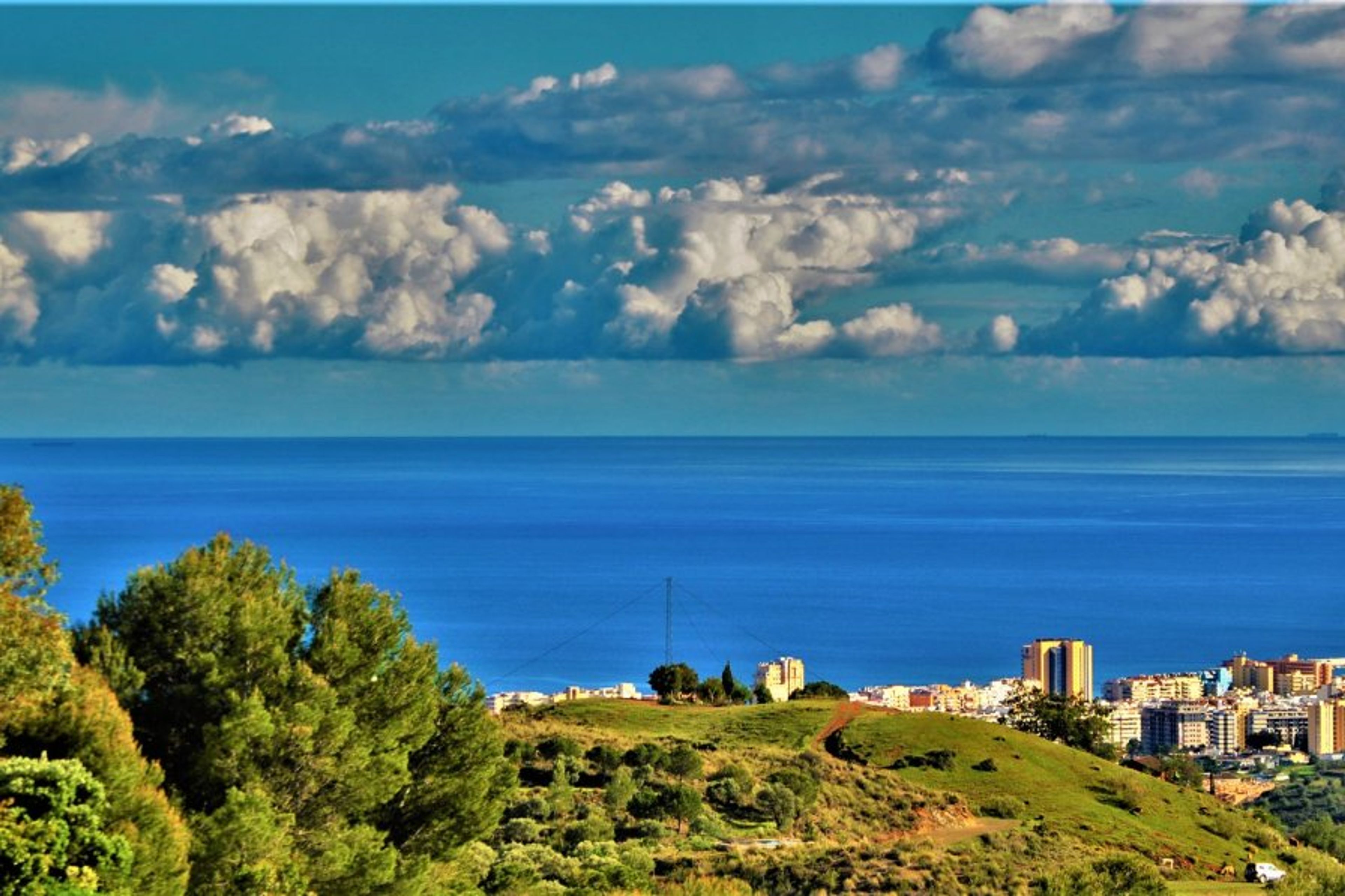Sea views to Costa del Sol, Fuengirola, Malaga.