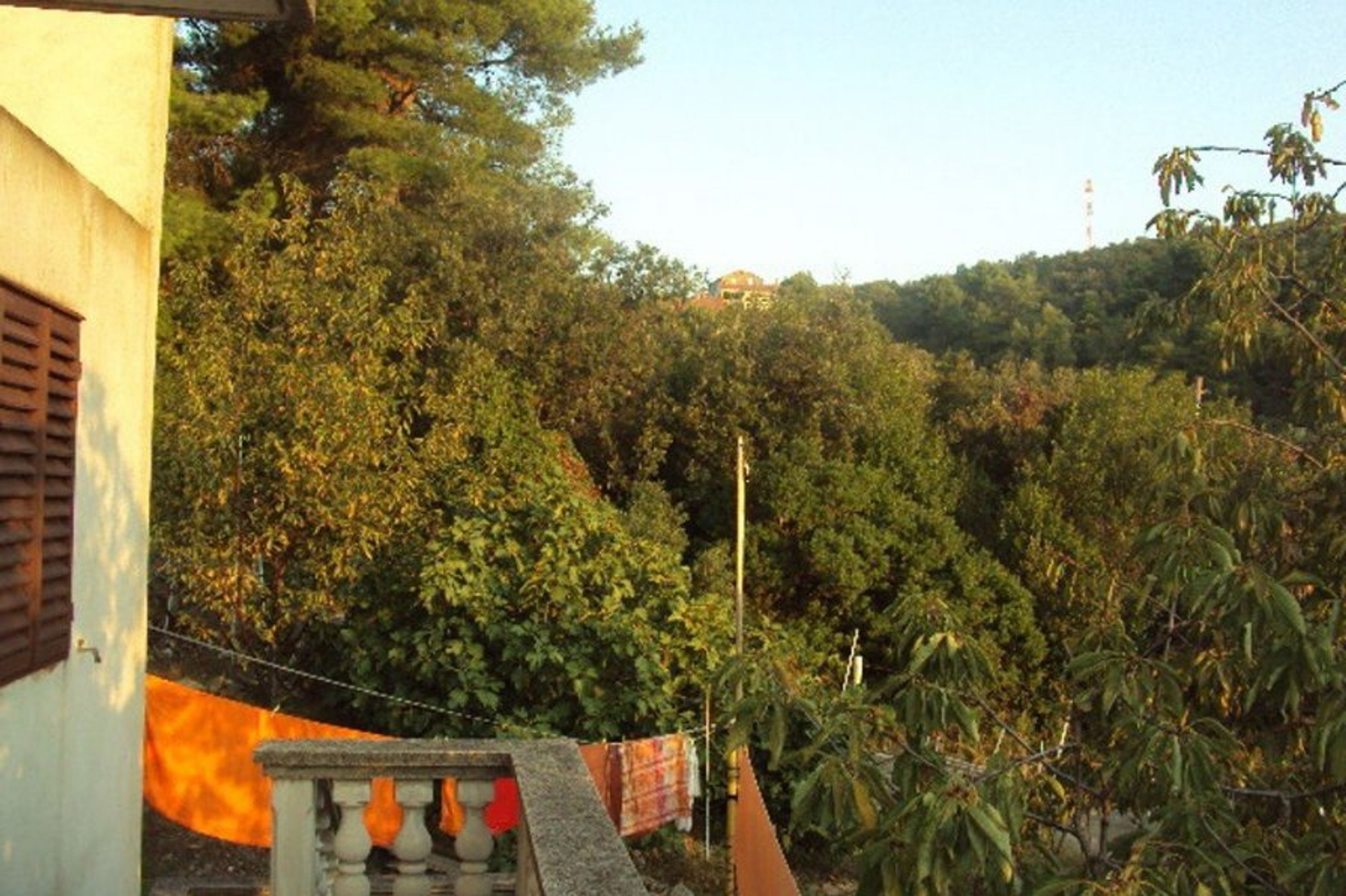 view from the terrace to the stairs