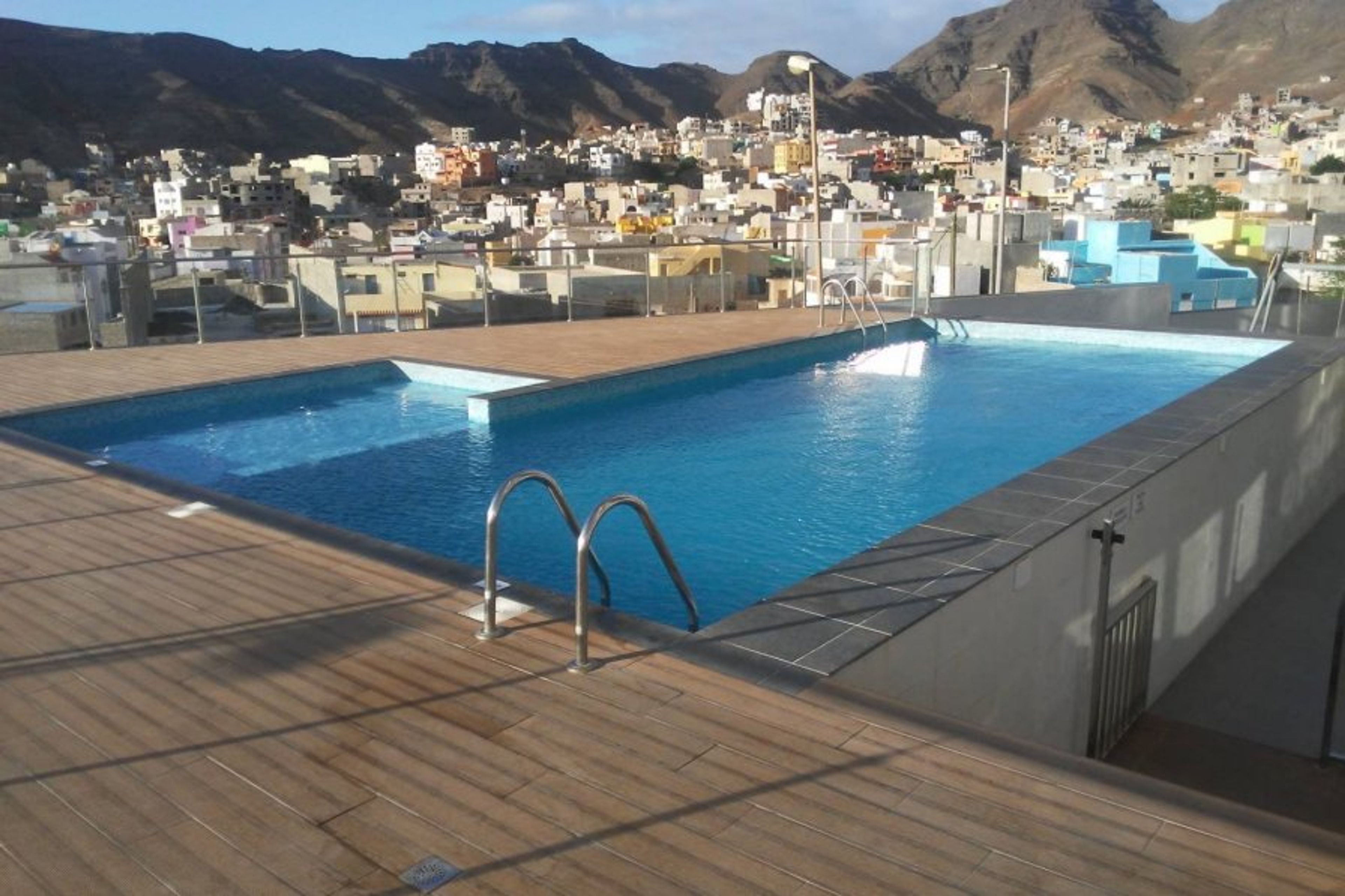 Swimming pool. We provide the towels you enjoy the sunshine