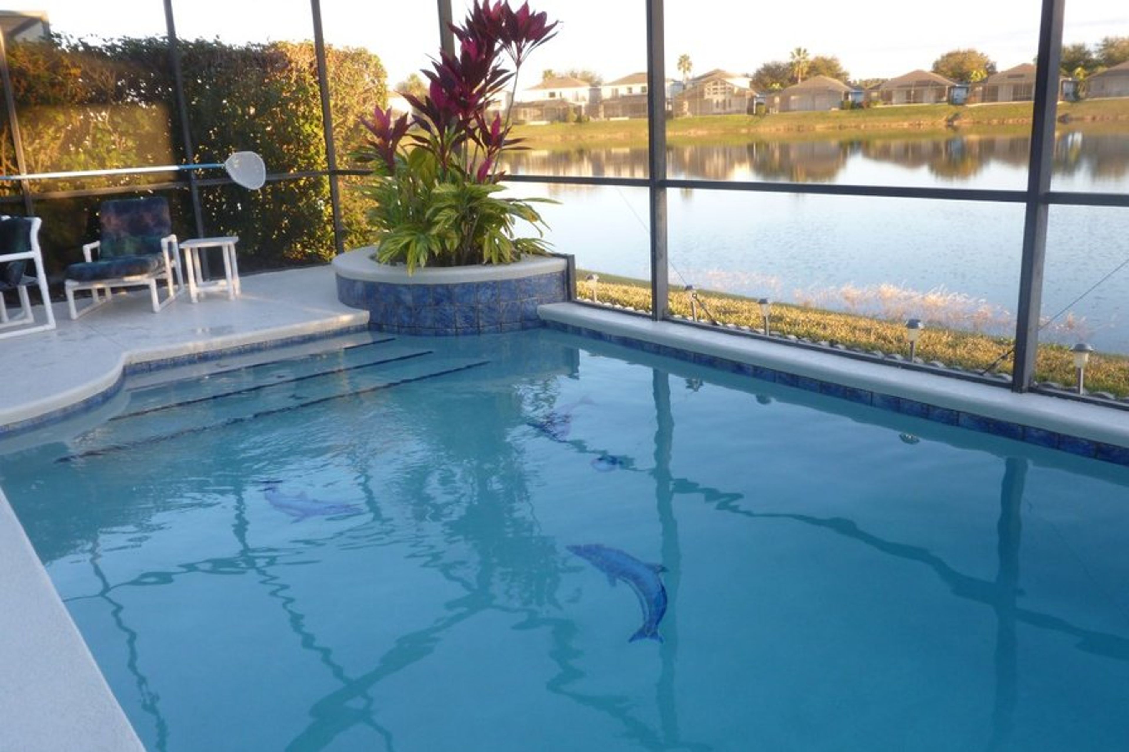 The pool can be heated for the winter months..enjoy your swim!